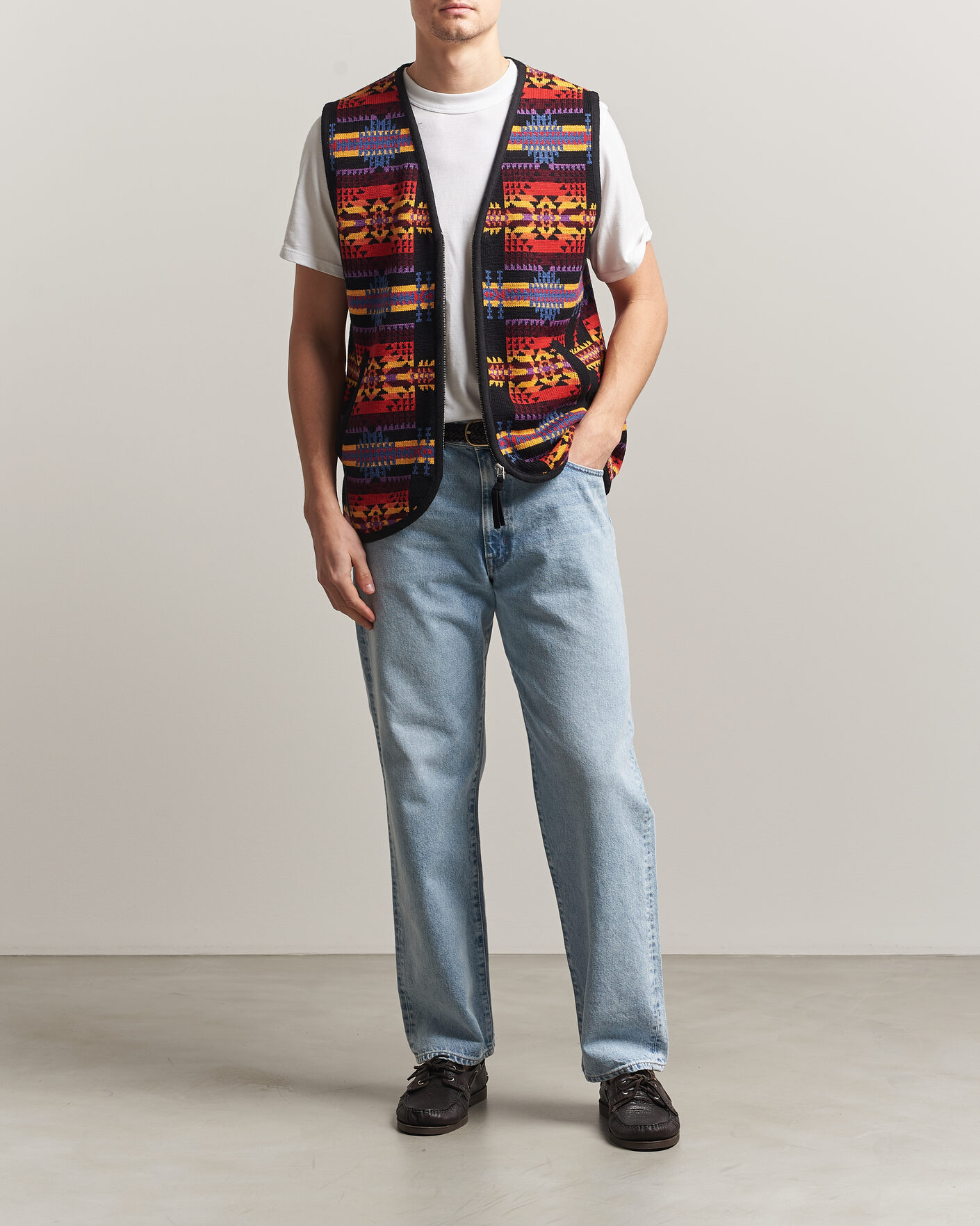 Hombres | Jerséis y prendas de punto | Pendleton | Jacquard Vest Black