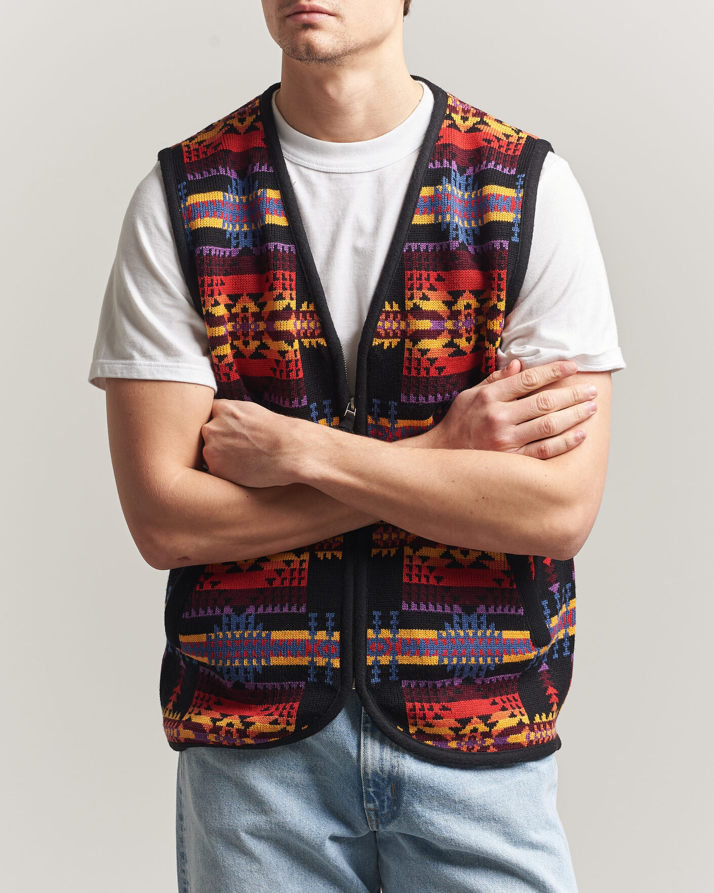 Hombres | Jerséis y prendas de punto | Pendleton | Jacquard Vest Black