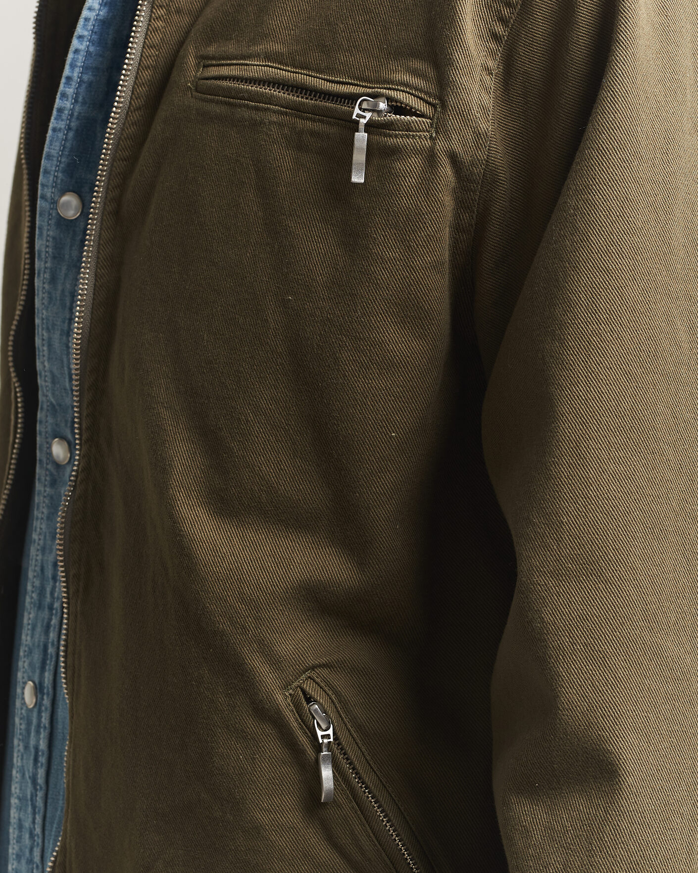 Hombres | Abrigos y chaquetas | Pendleton | Blandet Lined Bomber Jacket Sage