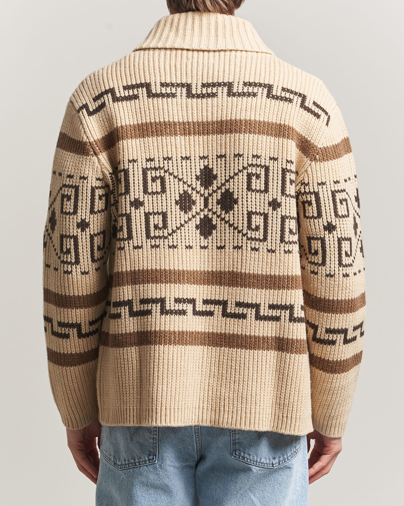 Hombres | Jerséis y prendas de punto | Pendleton | Original Westerley Cardigan Tan/Brown
