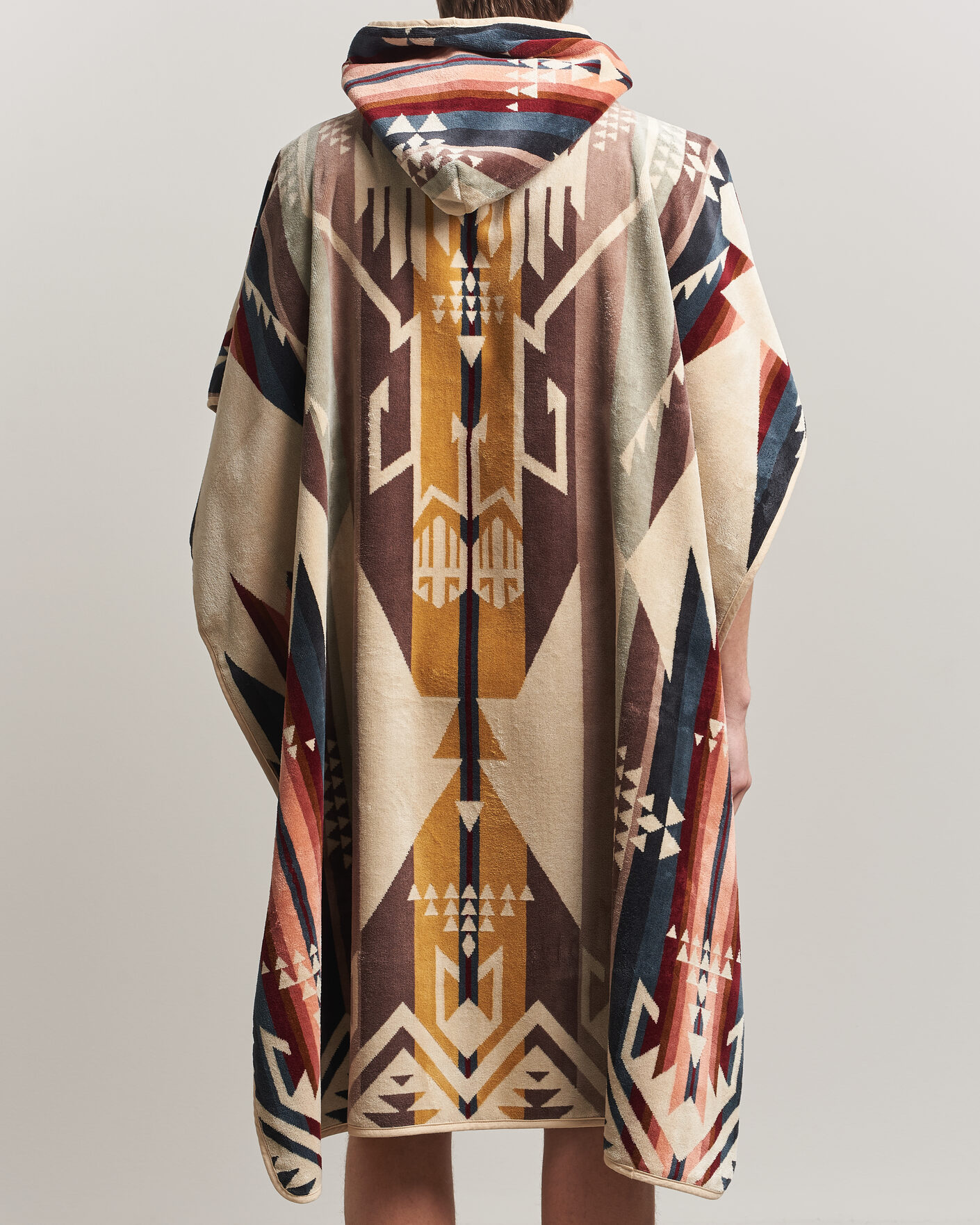 Hombres | Pendleton Jacquard Hooded Towel White Sands Tan | Pendleton | Jacquard Hooded Towel White Sands Tan
