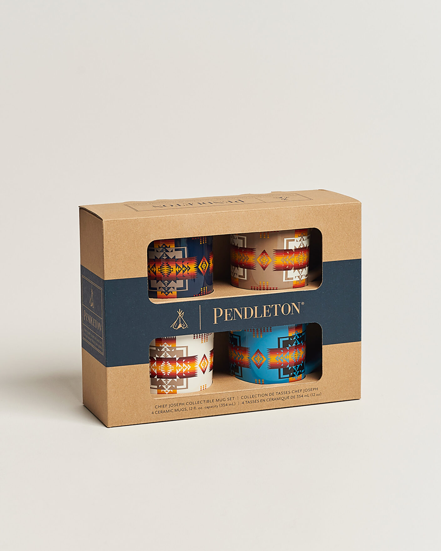 Hombres | Hogar | Pendleton | 4-Pack Ceramic Mug Set Chief Joseph