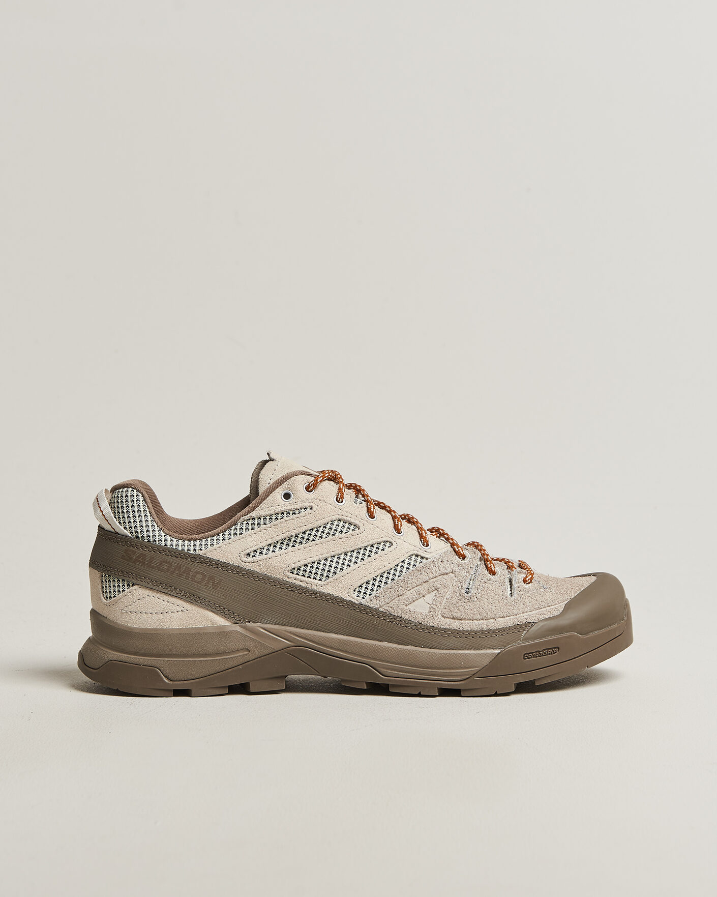 Hombres | Zapatillas de trail | Salomon | X-ALP Woven Sneakers Walnut/Silver Cloud