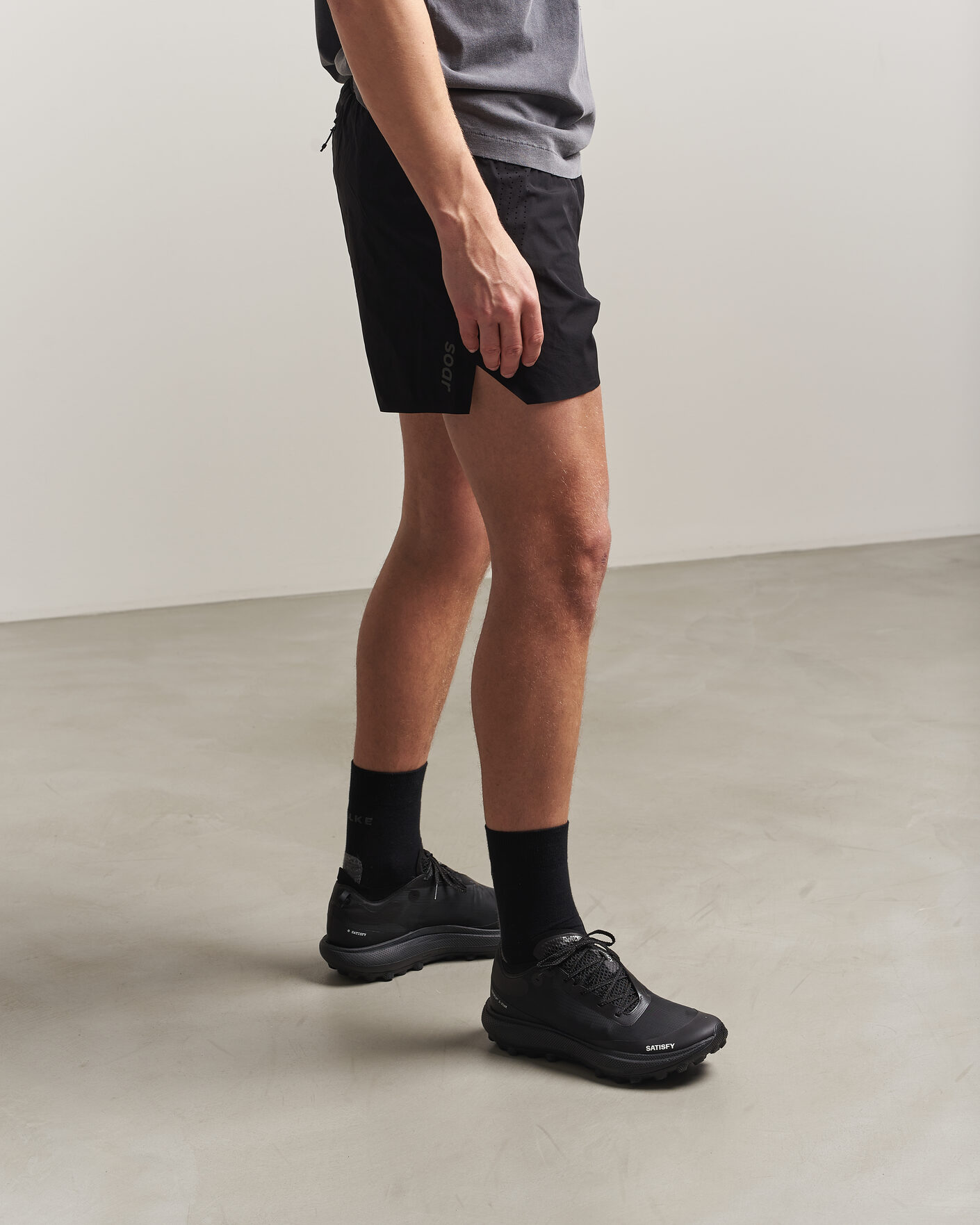 Hombres | Zapatillas de correr | Satisfy | The Rocker Trail Shoes Jet Black