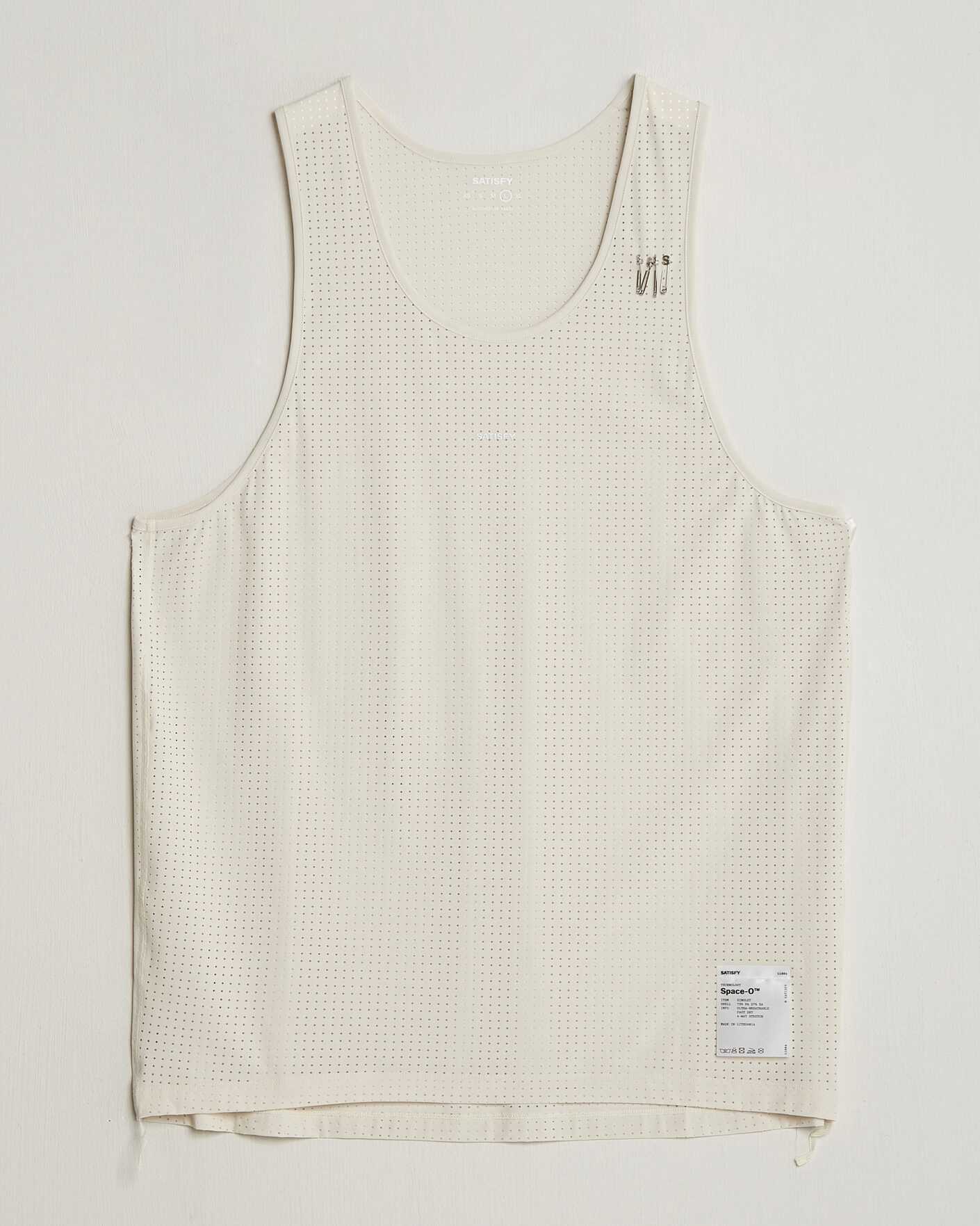 Hombres | Camisetas | Satisfy | Space-O Singlet Chalk