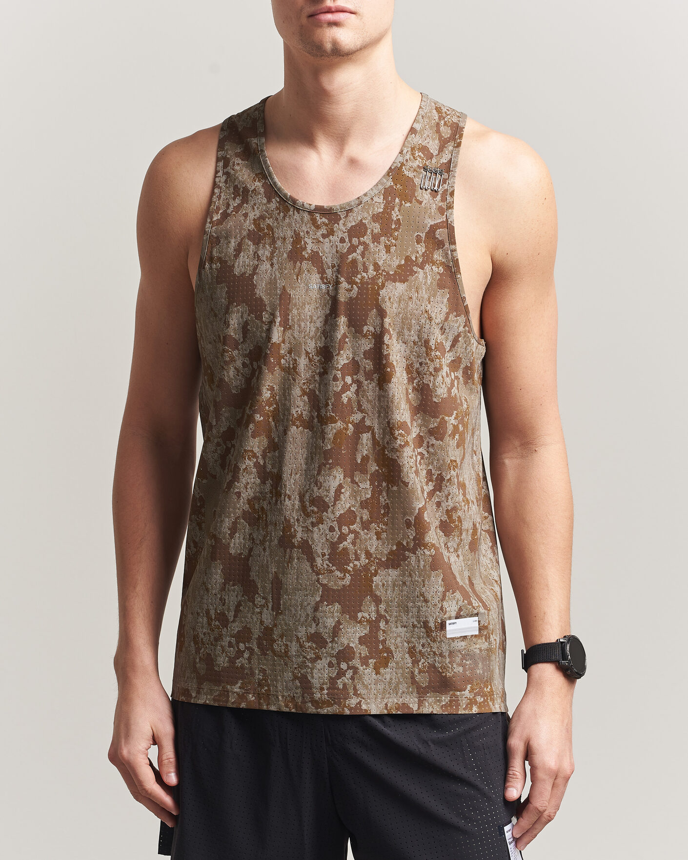 Hombres | Camisetas | Satisfy | Space-O Singlet Camo
