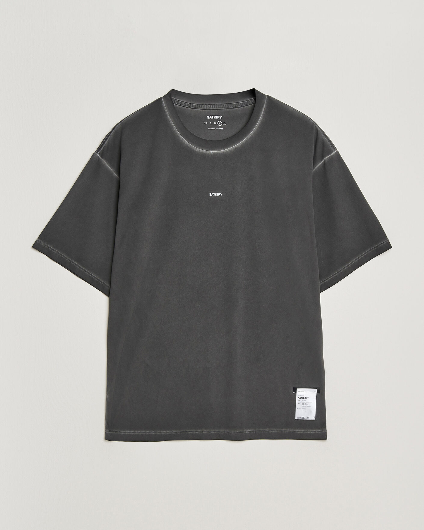 Hombres | Camisetas | Satisfy | AuraLite T-Shirt Pigment Black
