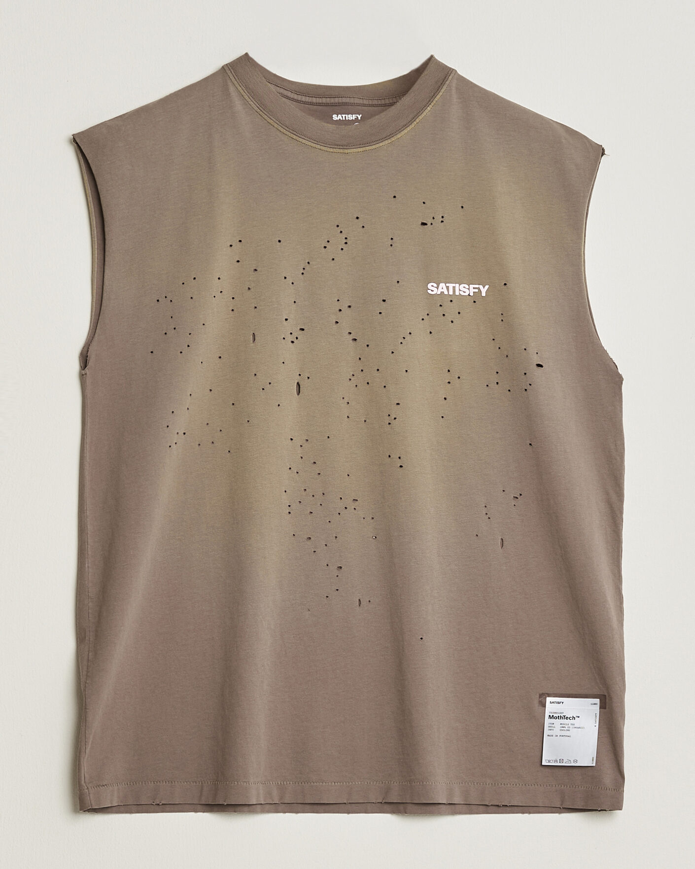 Hombres | Camisetas | Satisfy | MothTech Muscle Tee Sun Bleached Falcon