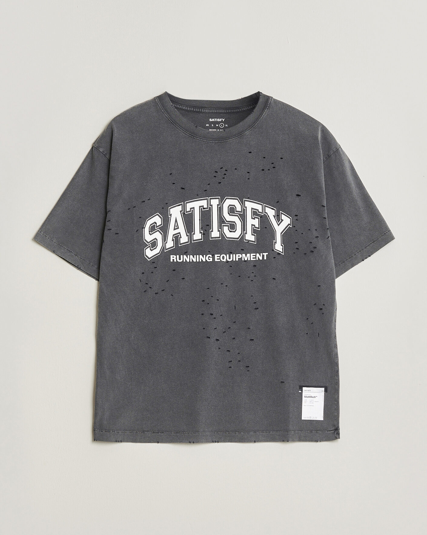 Hombres | Camisetas | Satisfy | MothTech T-Shirt Aged Black