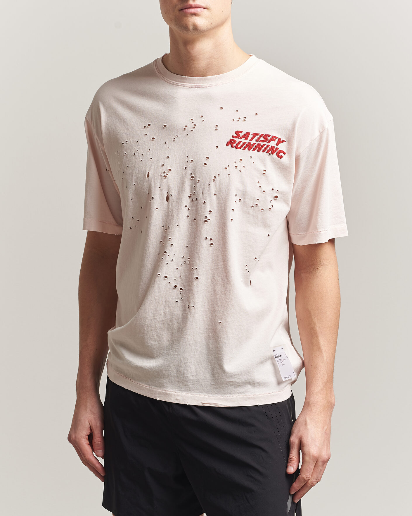 Hombres | Camisetas | Satisfy | MothTech T-Shirt Sun Bleached Rosewater