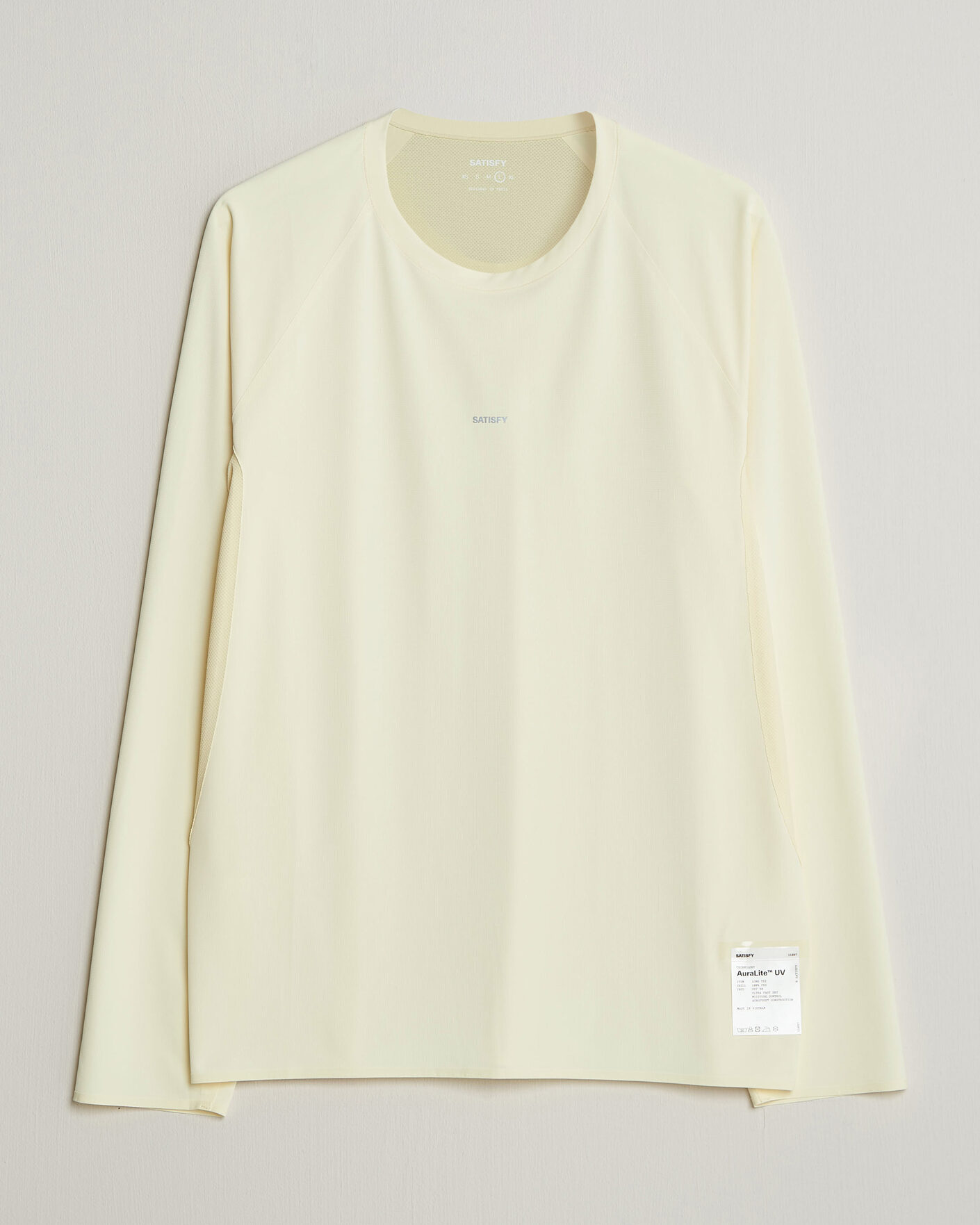 Hombres | Camisetas | Satisfy | AuraLite UV Long Sleeve T-Shirt Transparent Yellow