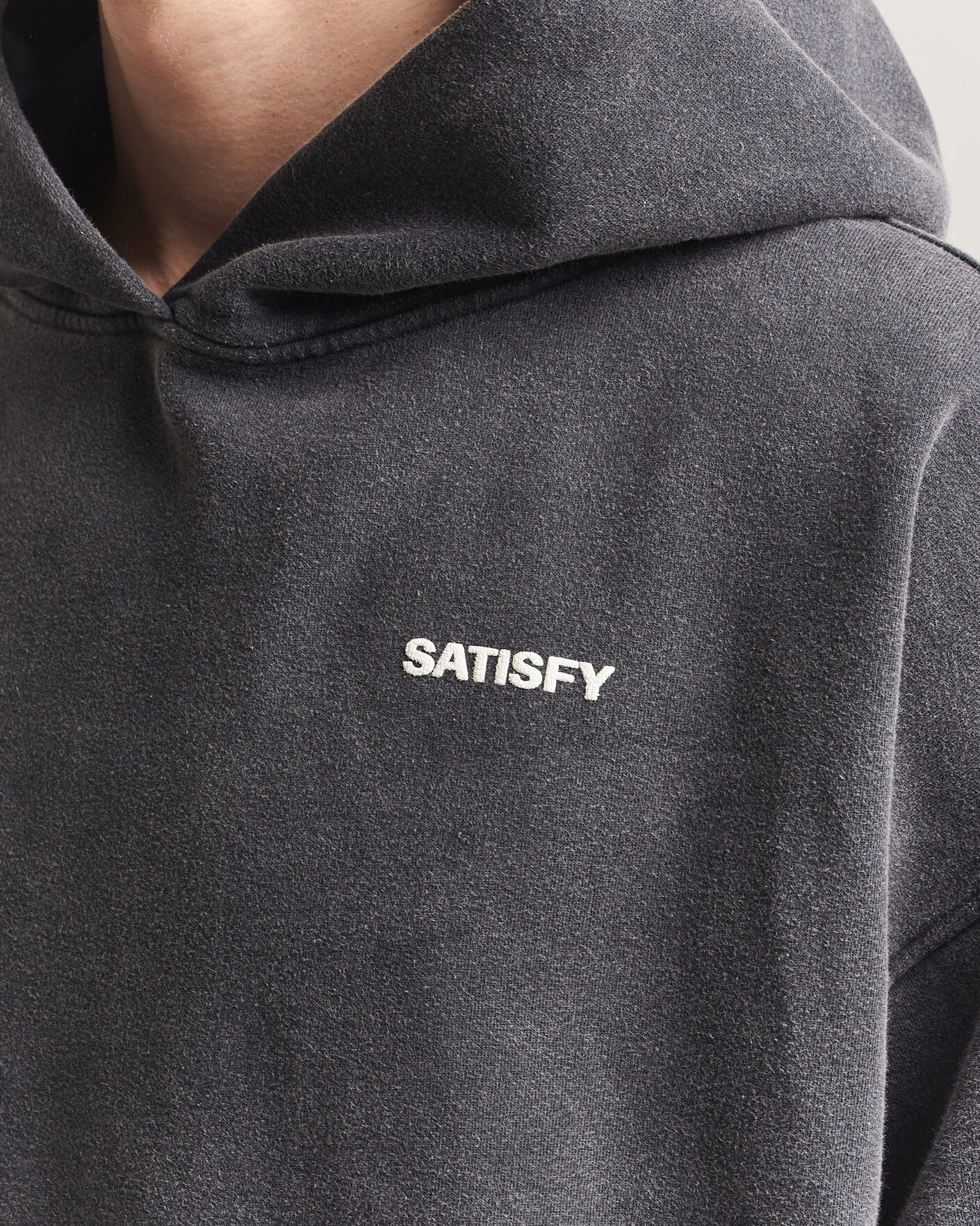 Hombres | Jerséis y prendas de punto | Satisfy | SoftCell Hoodie Aged Black