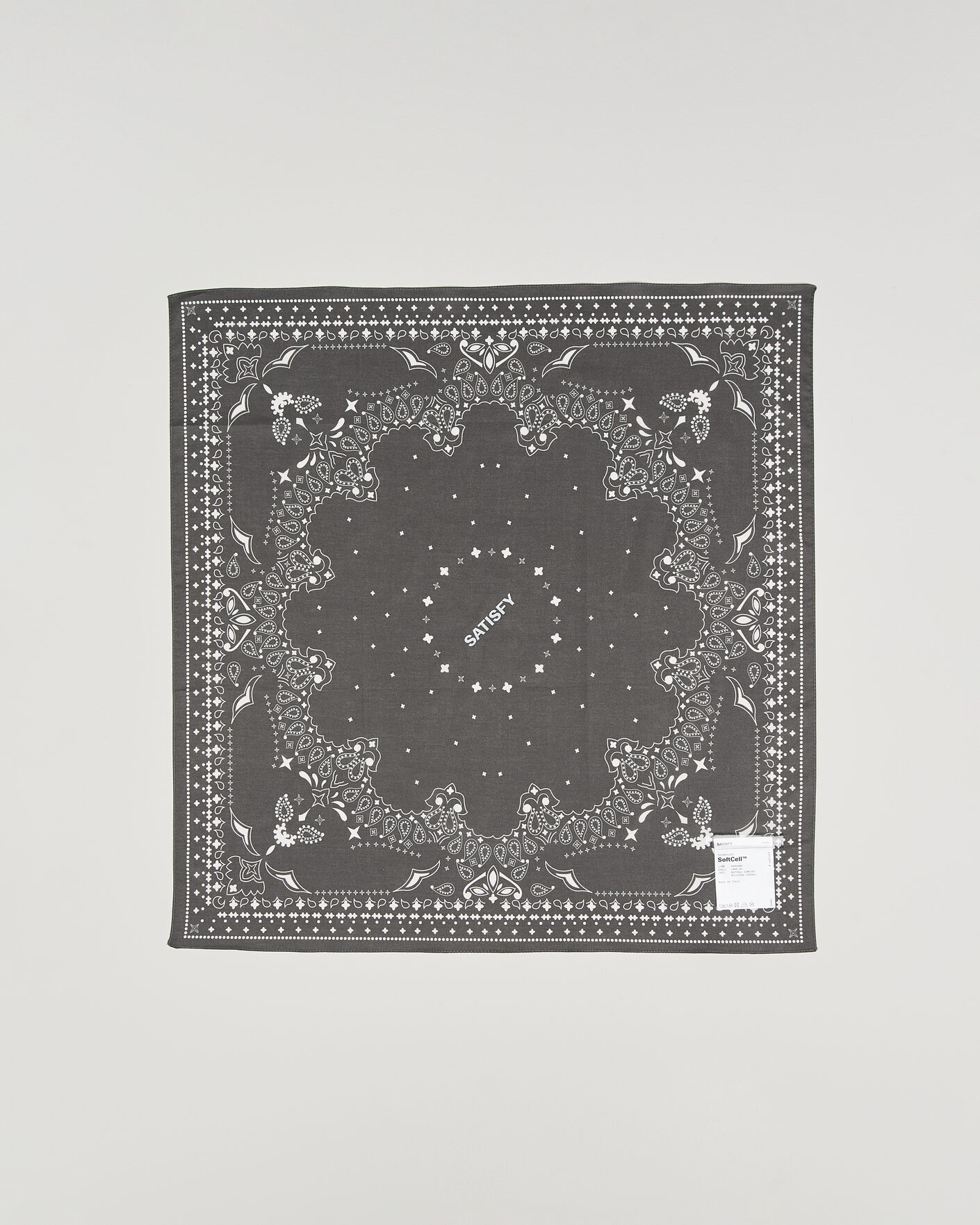 Hombres | Pañuelos de bolsillo | Satisfy | SoftCell Bandana Dark Shadow