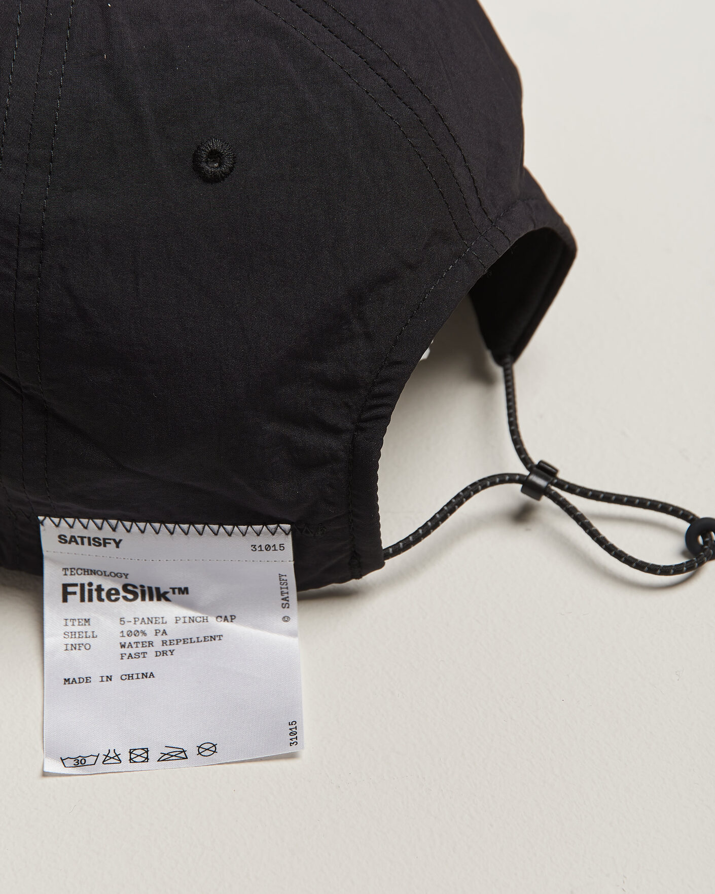 Hombres | Sombreros y gorras | Satisfy | FliteSilk 5 Panel Cap Black Eagle