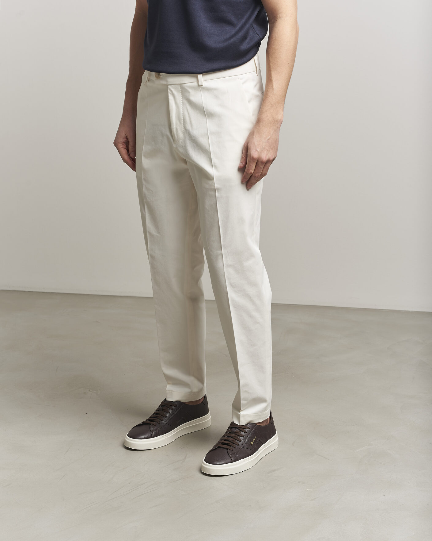 Hombres | Zapatillas | Santoni | Double Buckle Sneakers Dark Brown Calf