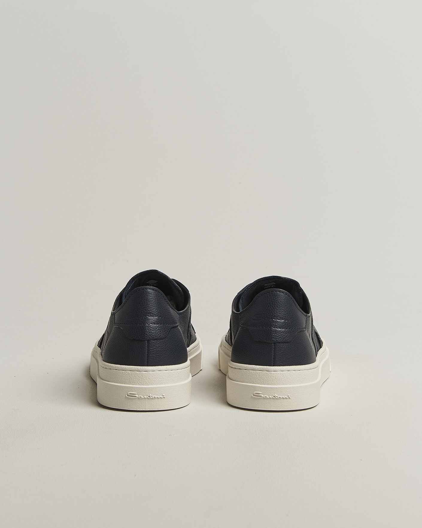 Hombres | Zapatillas | Santoni | Double Buckle Sneakers Navy Calf