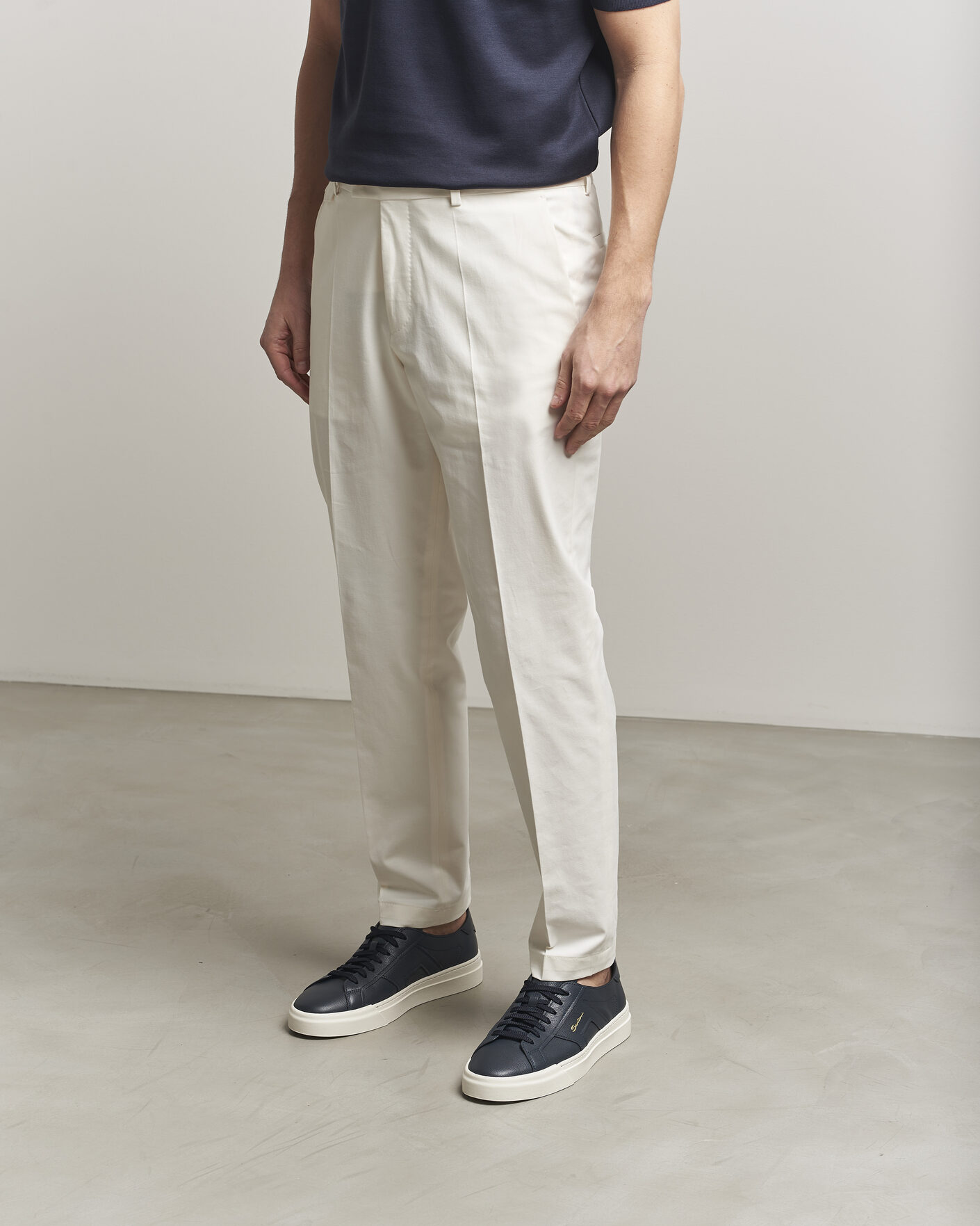 Hombres | Zapatillas | Santoni | Double Buckle Sneakers Navy Calf