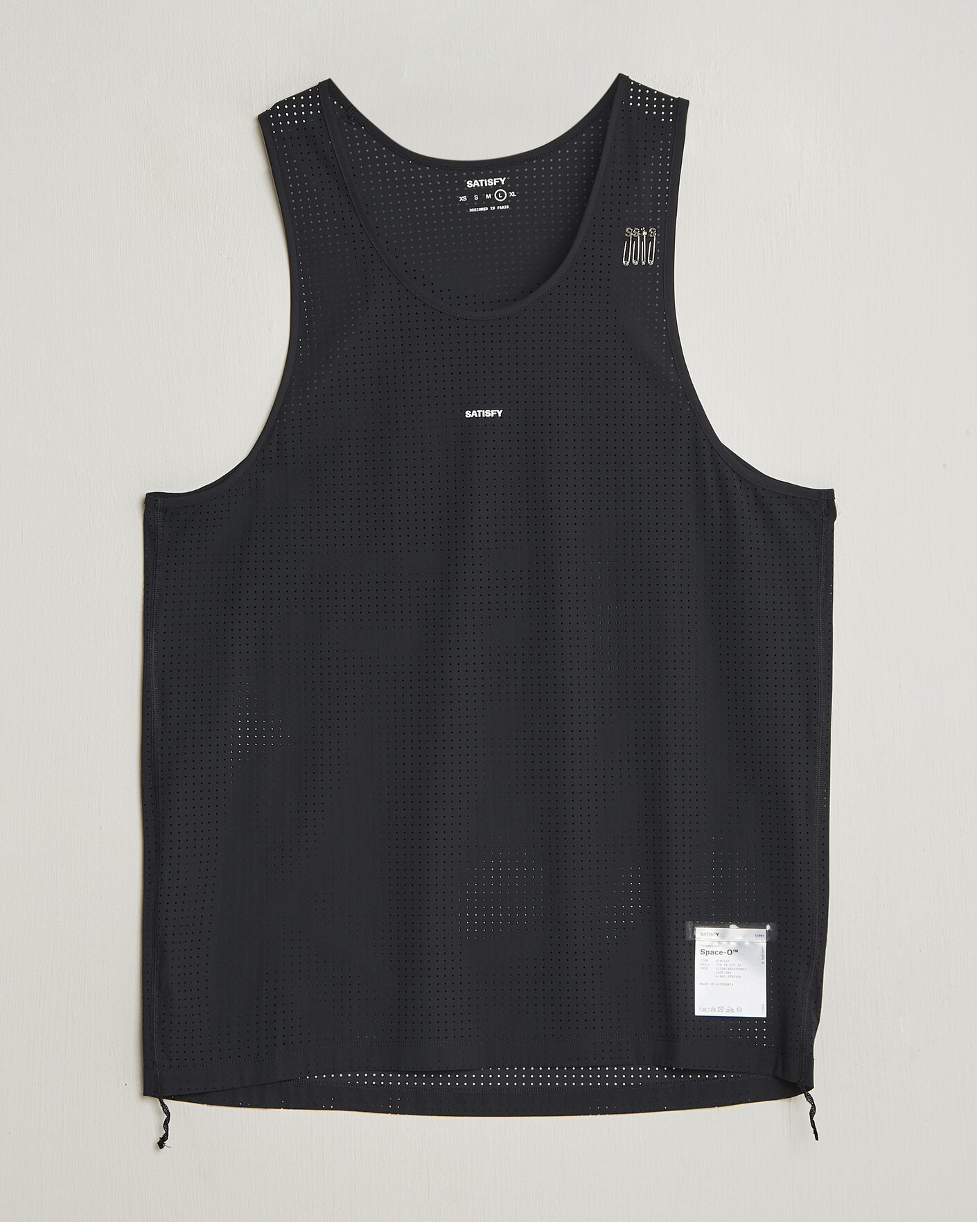 Hombres | Camisetas | Satisfy | Space-O Singlet Black