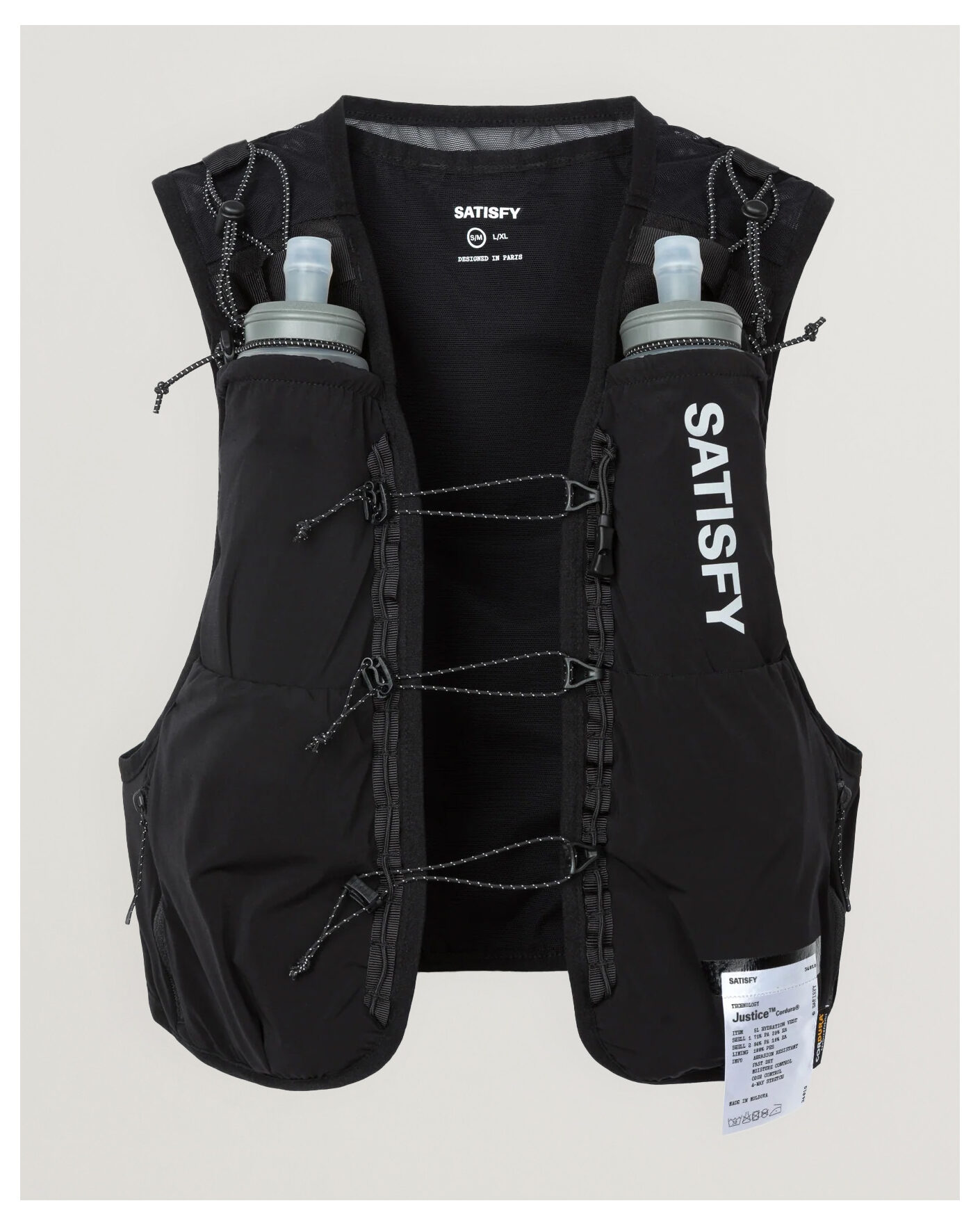 Hombres | Accesorios activos | Satisfy | Justice Cordura Hydration Vest 5L Black