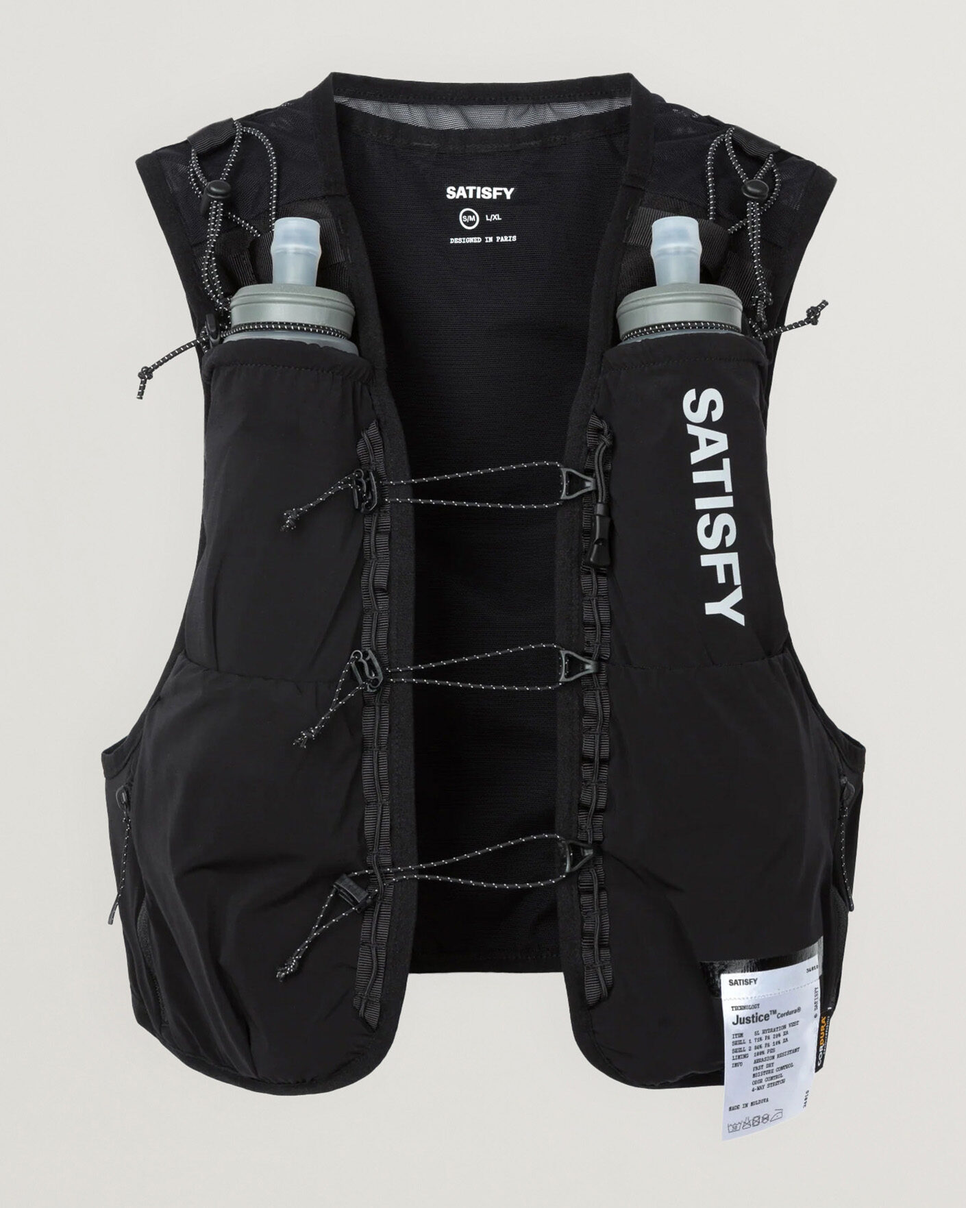 Hombres | Accesorios activos | Satisfy | Justice Cordura Hydration Vest 5L Black