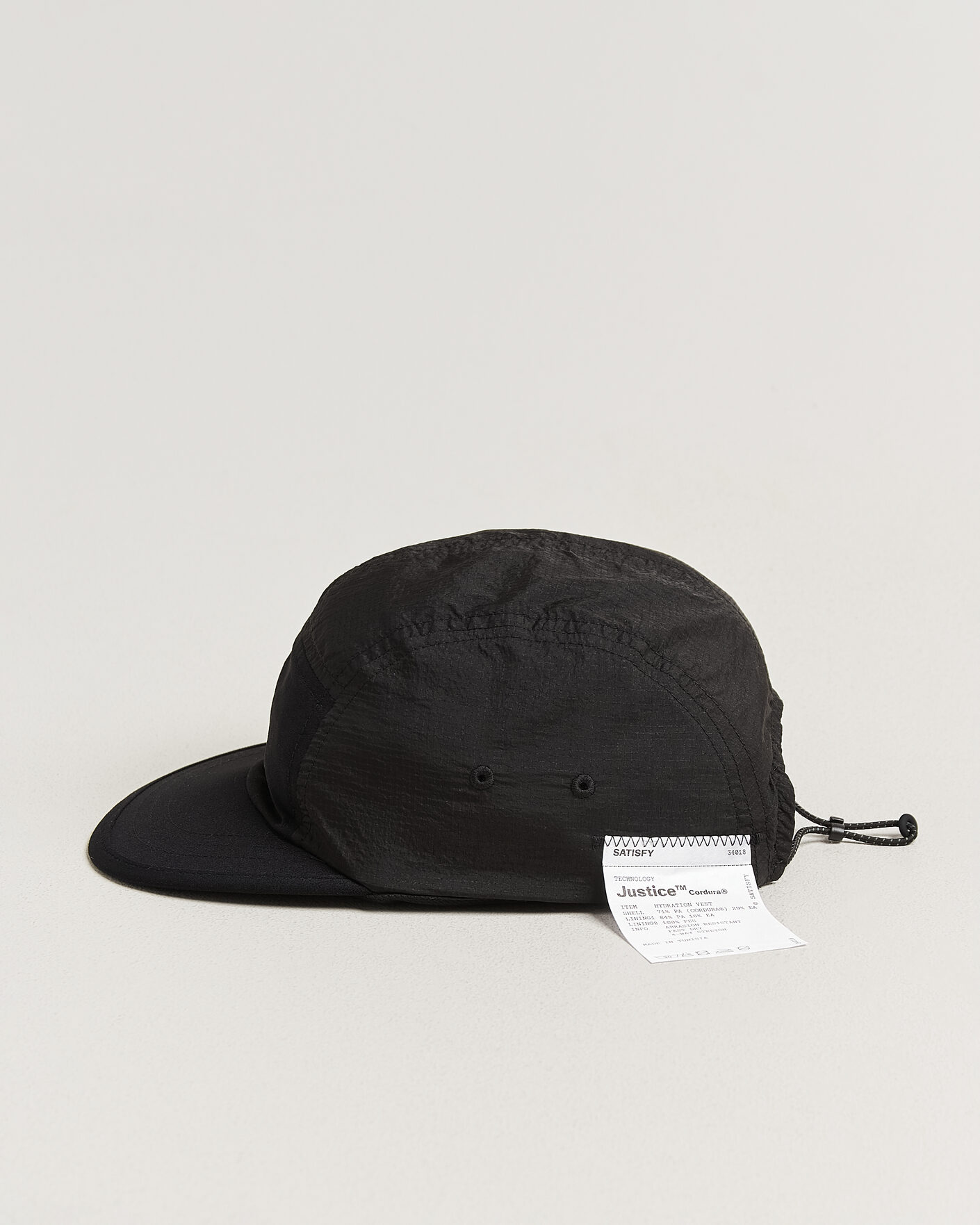 Hombres | Sombreros y gorras | Satisfy | Rippy Trail Cap Black