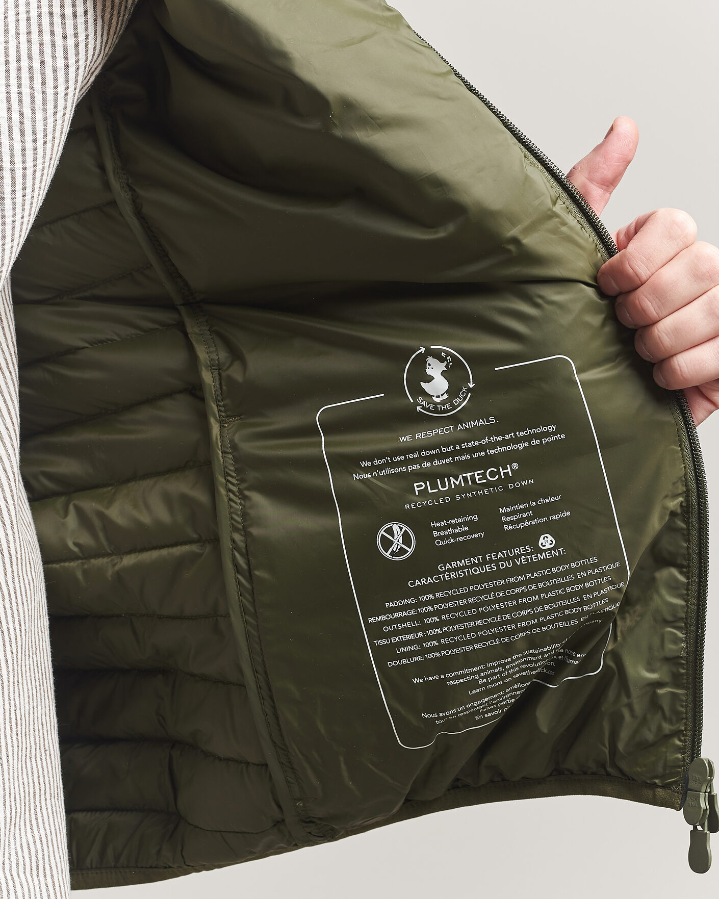Hombres | Abrigos y chaquetas | Save The Duck | Cole Lightweight Padded Jacket Snake Green