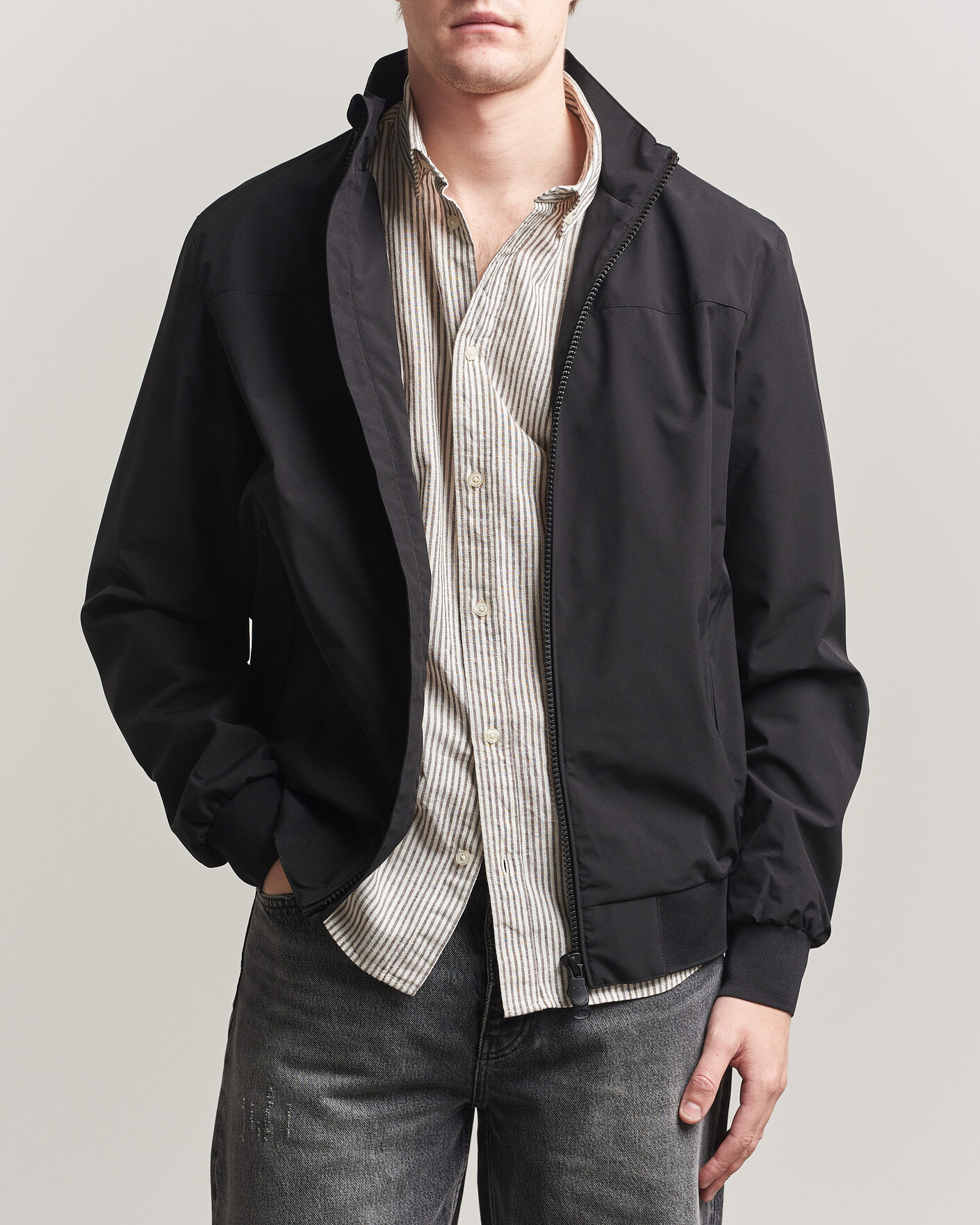 Hombres | Abrigos y chaquetas | Save The Duck | Finlay Nylon Harrington Jacket Black