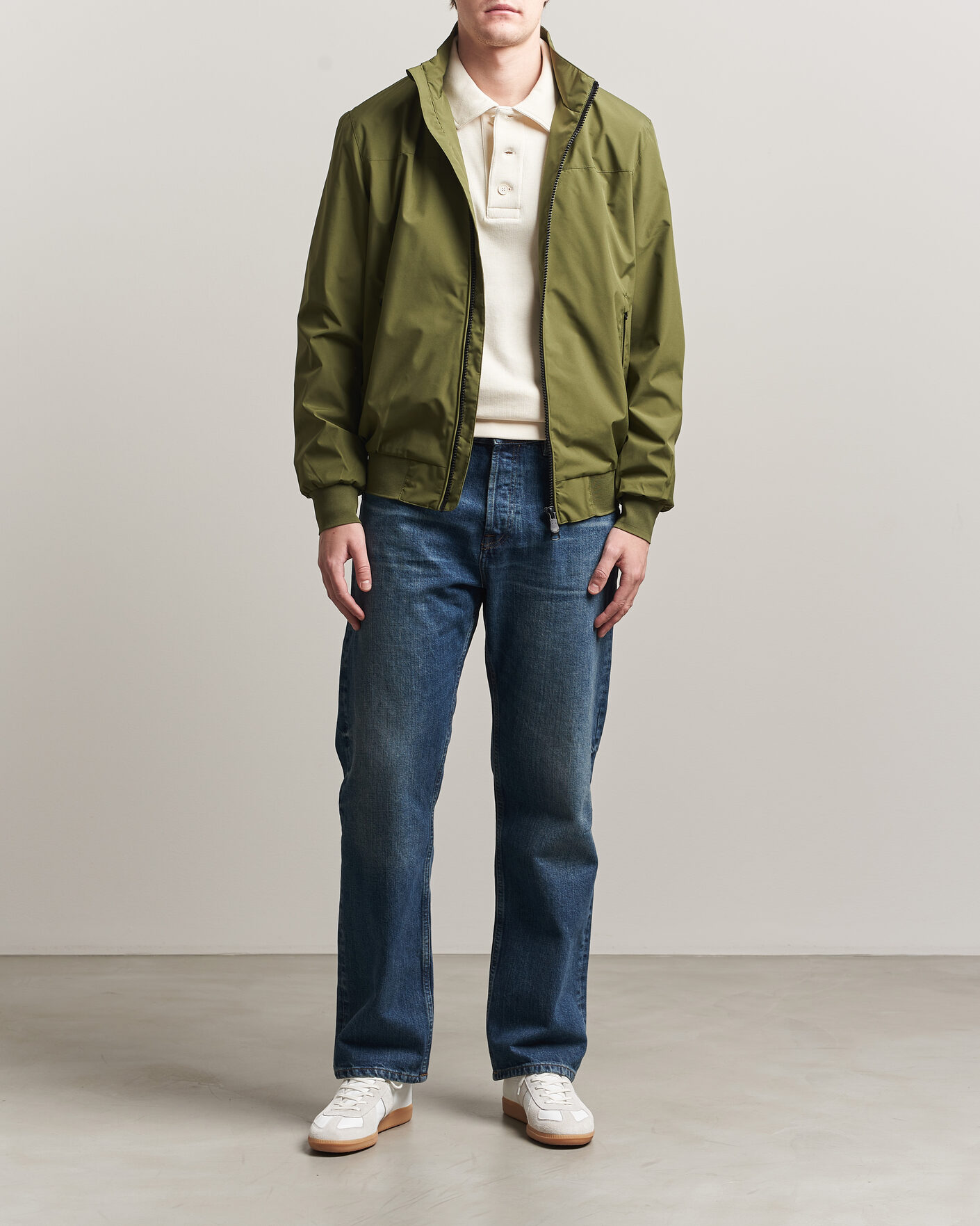 Hombres | Abrigos y chaquetas | Save The Duck | Finlay Nylon Harrington Jacket Dusty Olive