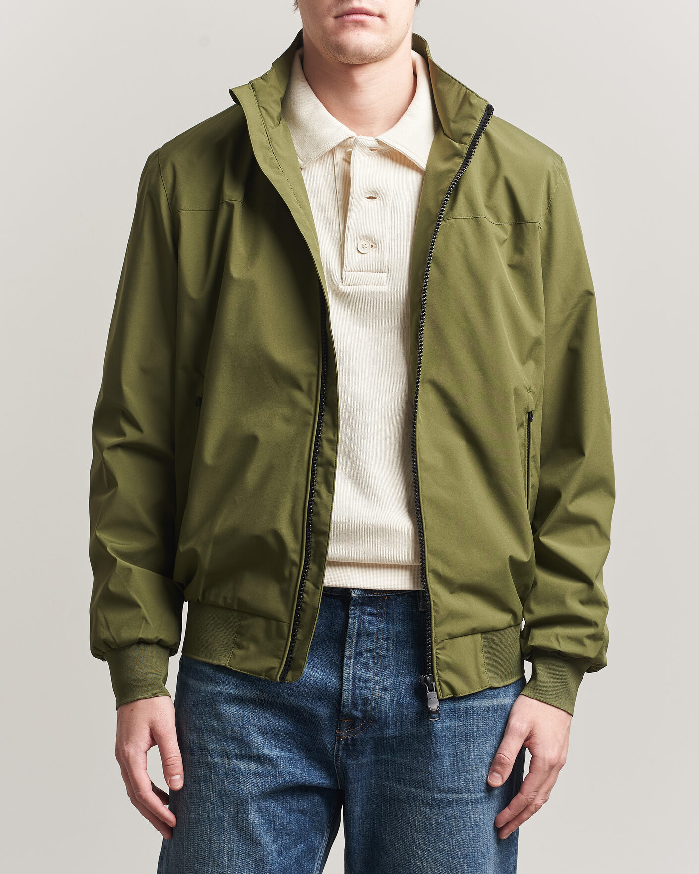 Hombres | Abrigos y chaquetas | Save The Duck | Finlay Nylon Harrington Jacket Dusty Olive