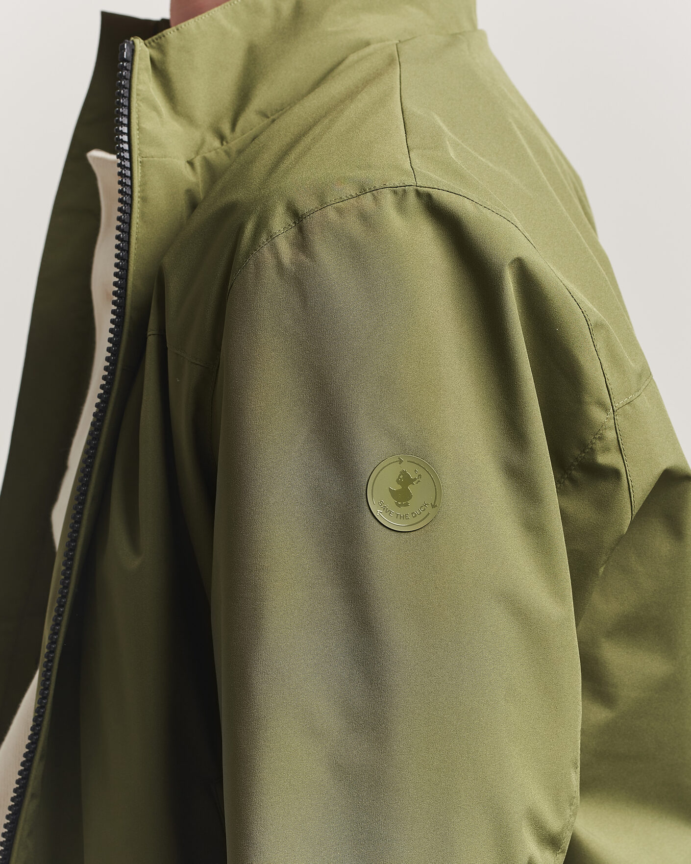 Hombres | Abrigos y chaquetas | Save The Duck | Finlay Nylon Harrington Jacket Dusty Olive