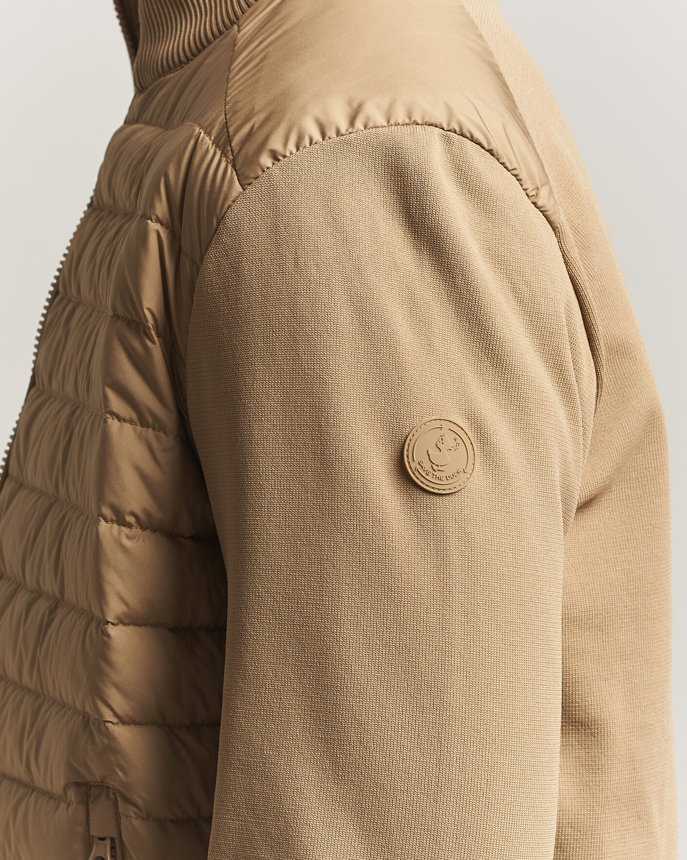 Hombres | Abrigos y chaquetas | Save The Duck | Sedum Lightweight Padded Hybrid Jacket Khaki Brown