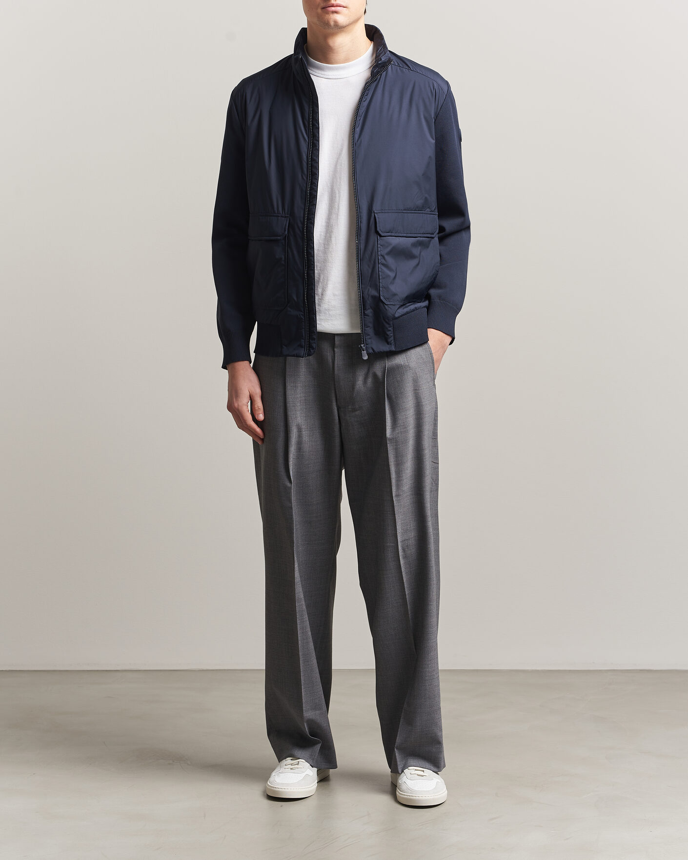 Hombres | Abrigos y chaquetas | Save The Duck | Alfo Hybrid Jacket Navy Blue