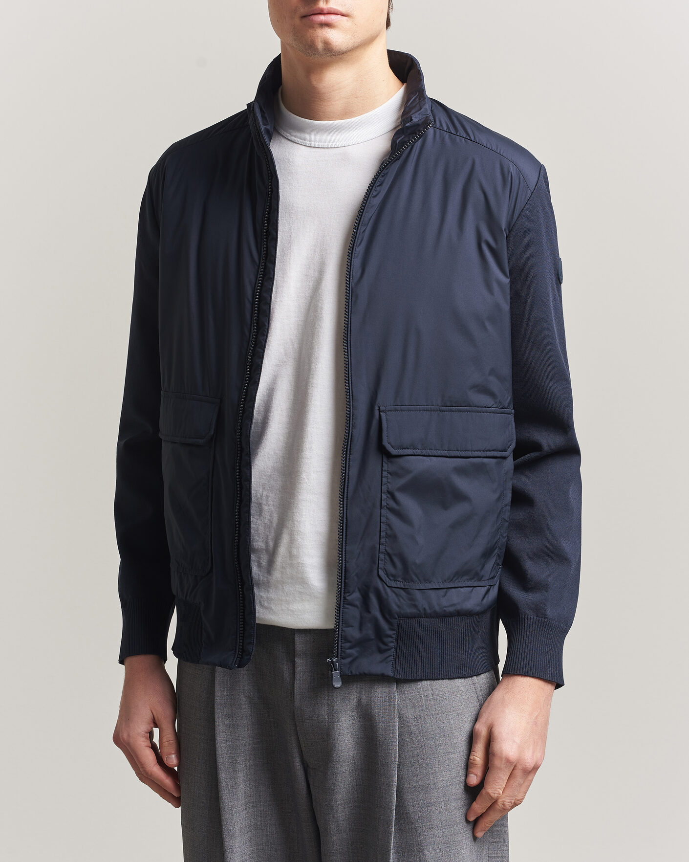 Hombres | Abrigos y chaquetas | Save The Duck | Alfo Hybrid Jacket Navy Blue