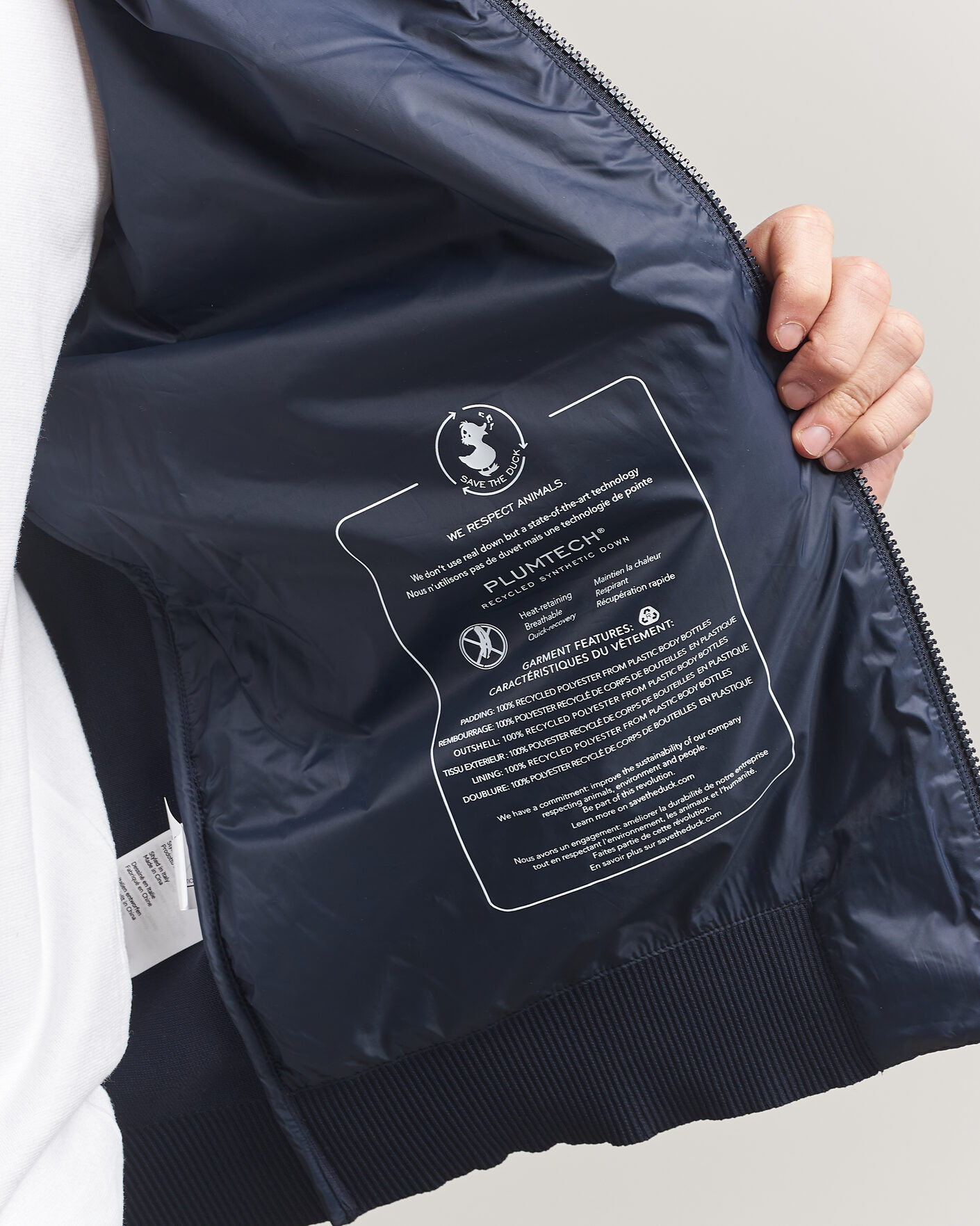 Hombres | Abrigos y chaquetas | Save The Duck | Alfo Hybrid Jacket Navy Blue