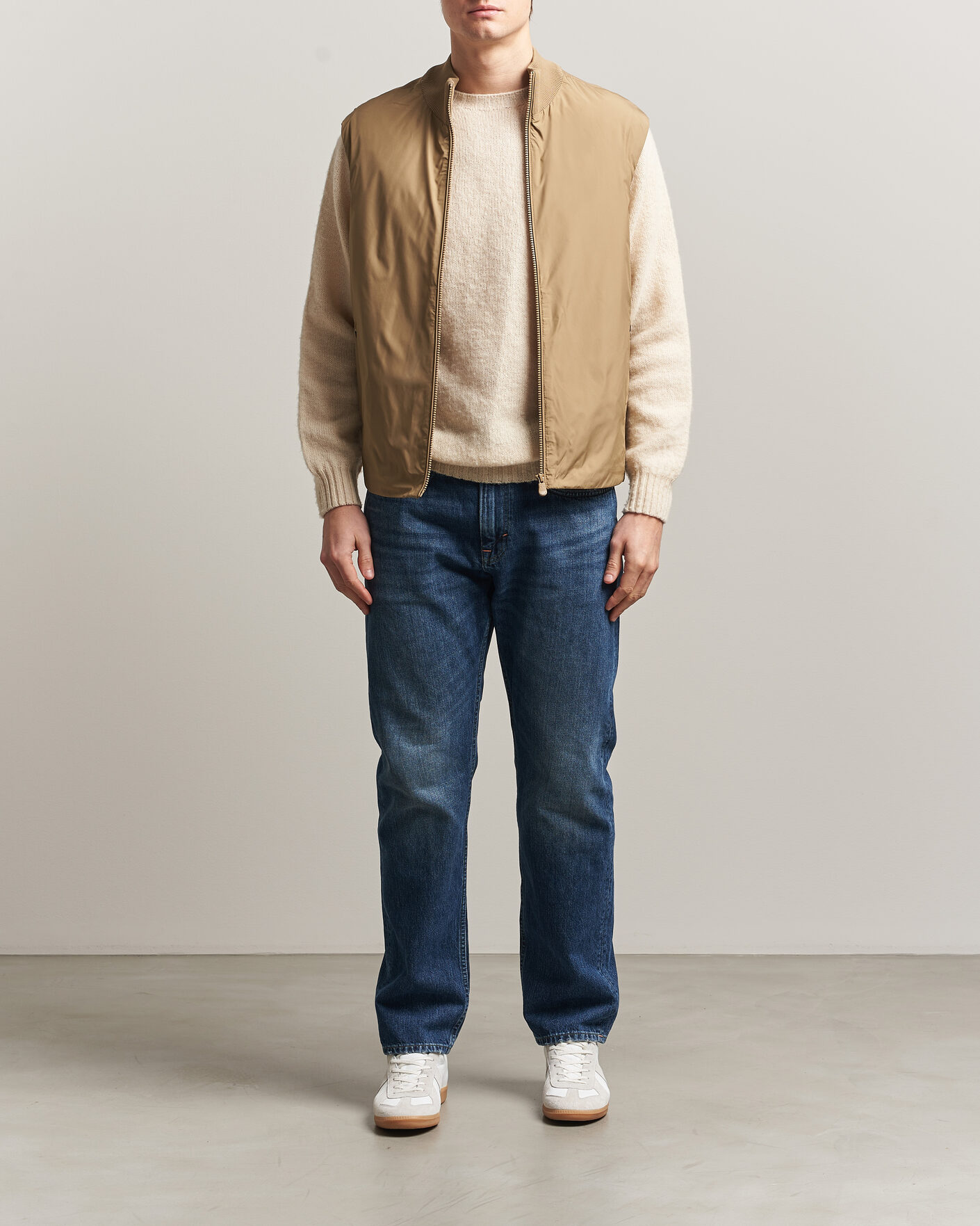 Hombres | Chalecos | Save The Duck | Orris Hybrid Vest Khaki Brown