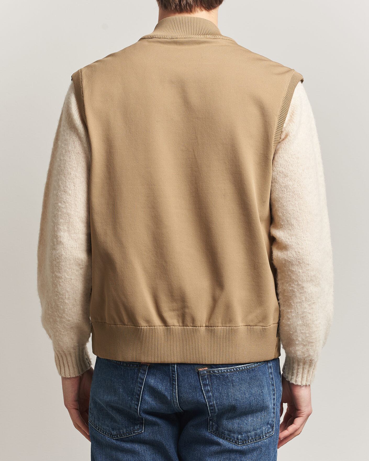 Hombres | Chalecos | Save The Duck | Orris Hybrid Vest Khaki Brown