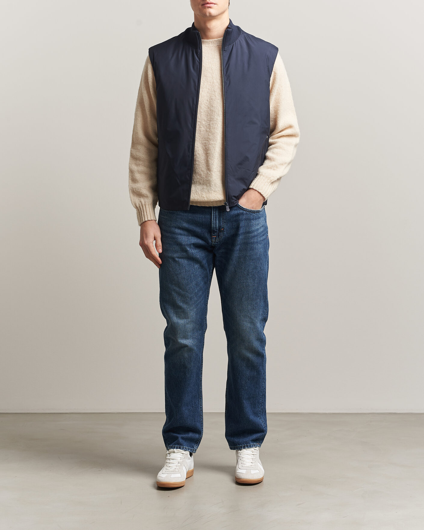 Hombres | Chalecos | Save The Duck | Orris Hybrid Vest Navy Blue