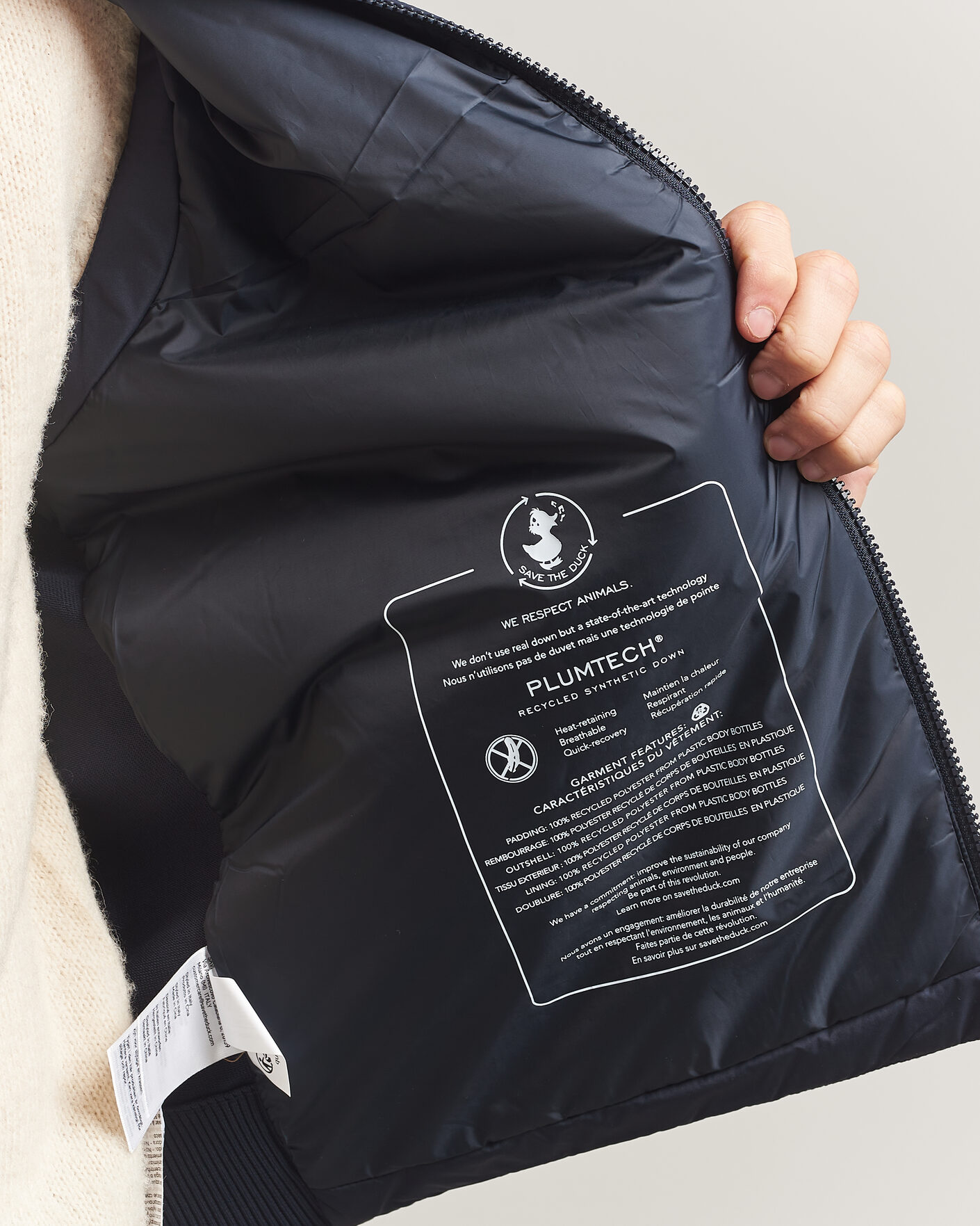 Hombres | Chalecos | Save The Duck | Orris Hybrid Vest Navy Blue