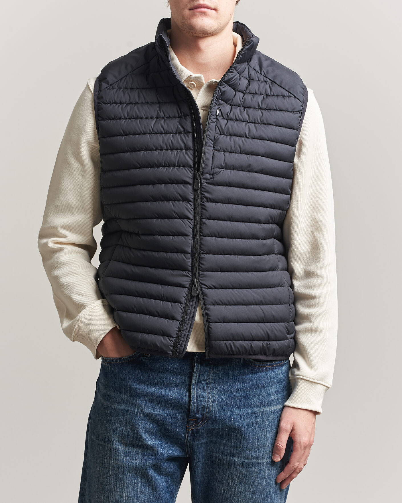 Hombres | Chalecos | Save The Duck | Dave Lightweight Padded Vest Black