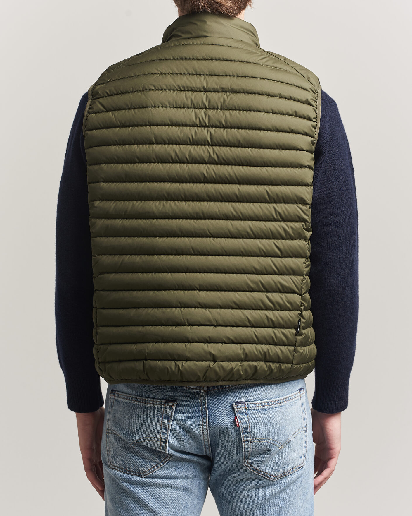 Hombres | Chalecos | Save The Duck | Dave Lightweight Padded Vest Snake Green