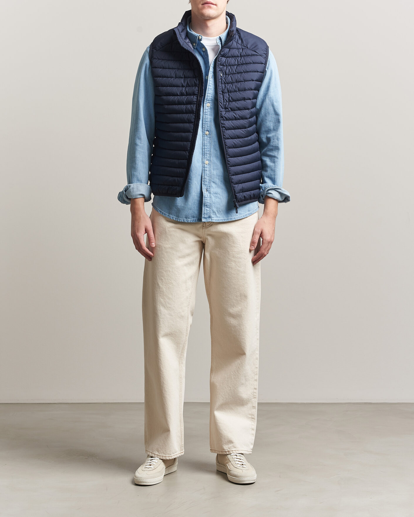 Hombres | Chalecos | Save The Duck | Dave Lightweight Padded Vest Navy Blue
