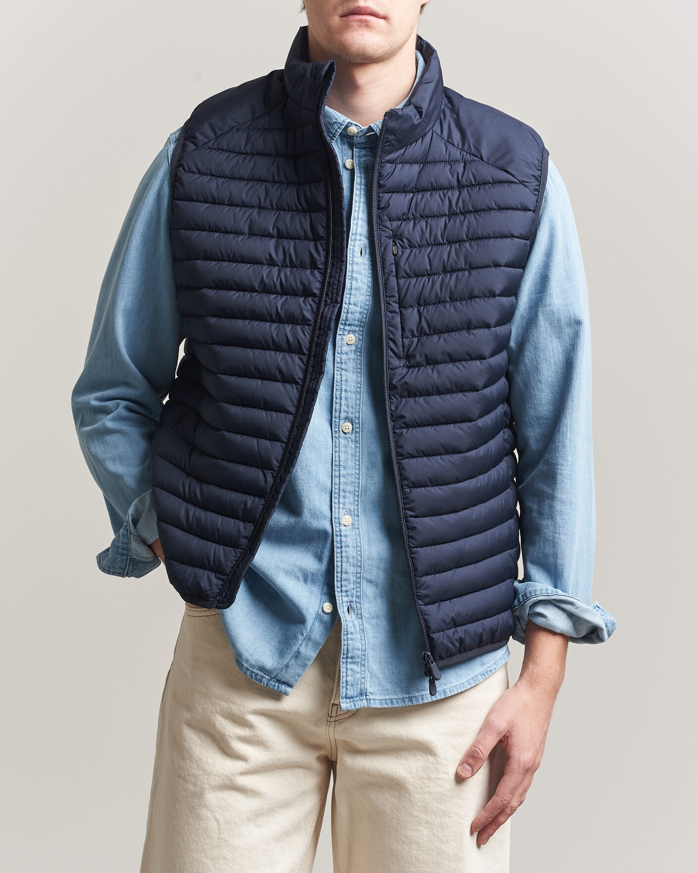 Hombres | Chalecos | Save The Duck | Dave Lightweight Padded Vest Navy Blue