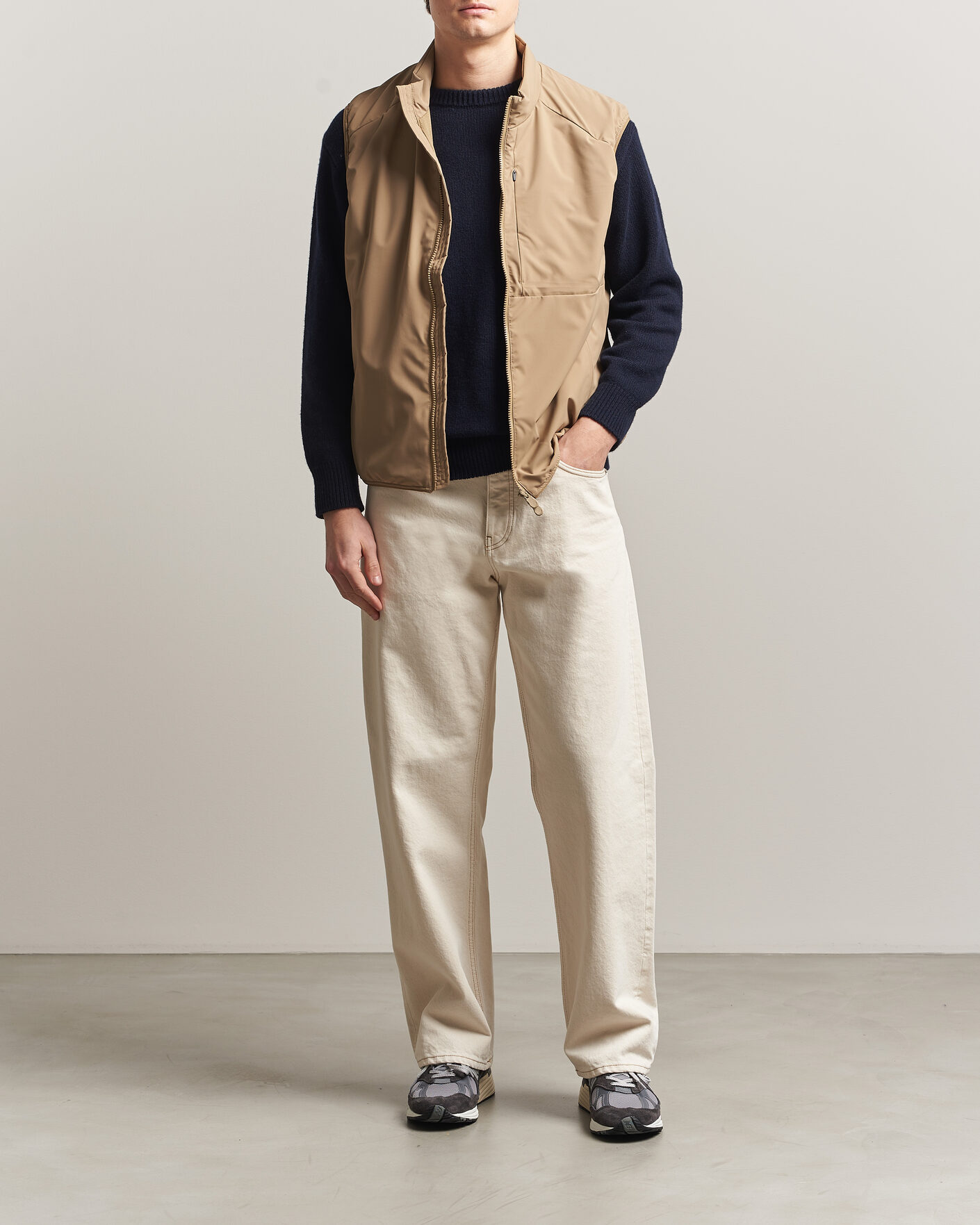 Hombres | Chalecos | Save The Duck | Joe Wind/Water Resistant Vest Khaki Brown