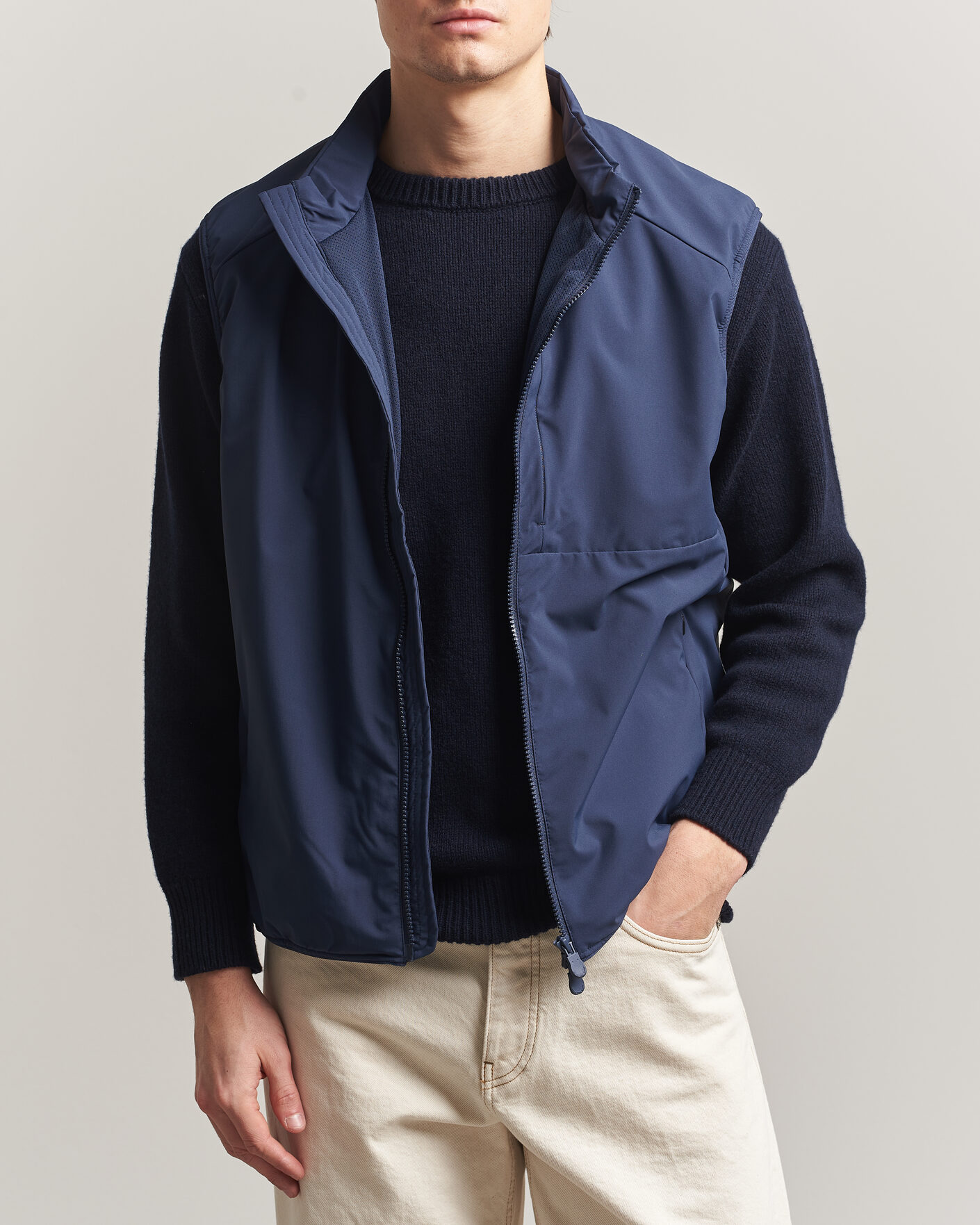 Hombres | Chalecos | Save The Duck | Joe Wind/Water Resistant Vest Navy Blue
