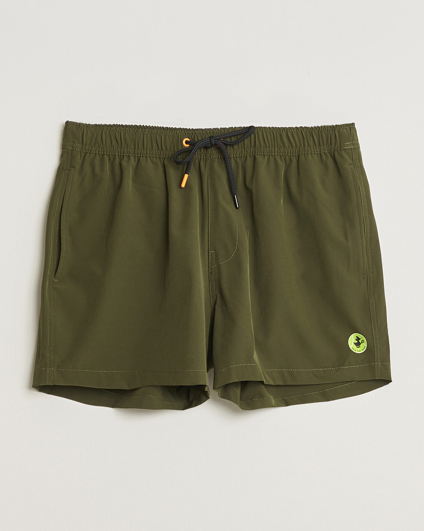 Hombres | Bañadores | Save The Duck | Plain Drawstring Swimshorts Snake Green