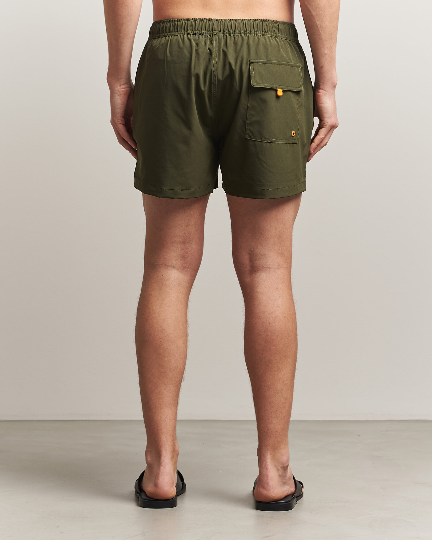 Hombres | Bañadores | Save The Duck | Plain Drawstring Swimshorts Snake Green
