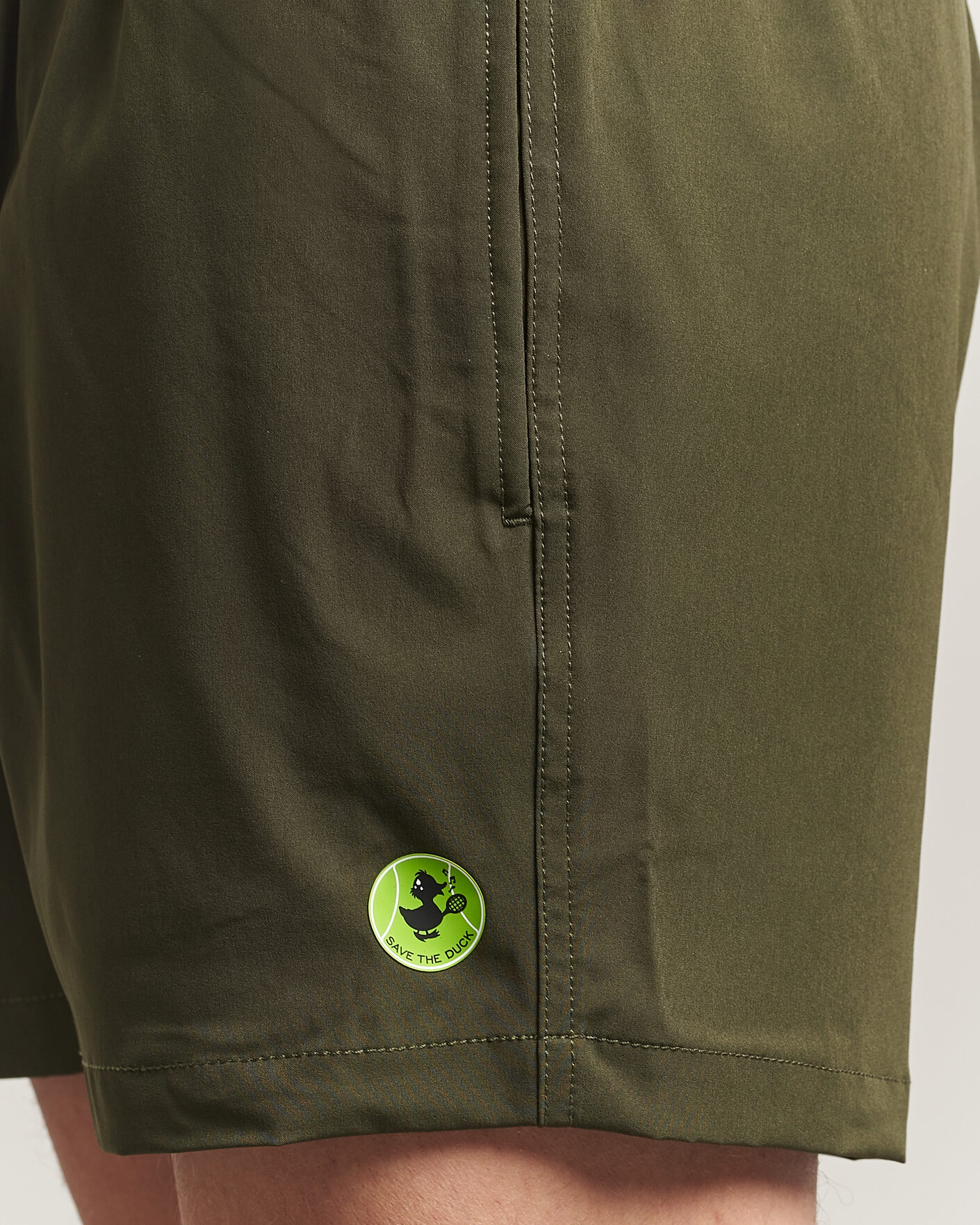 Hombres | Bañadores | Save The Duck | Plain Drawstring Swimshorts Snake Green