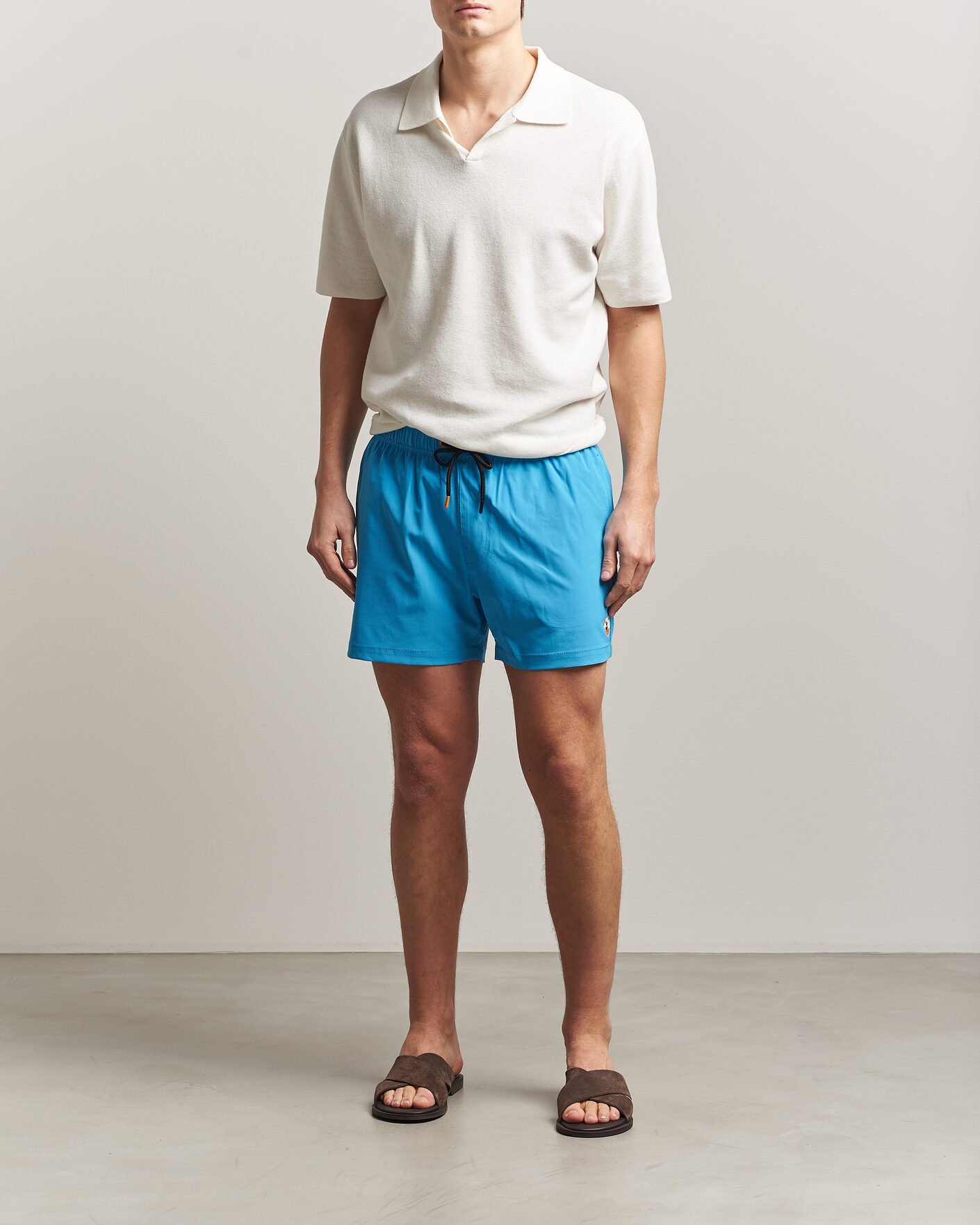 Hombres | Bañadores | Save The Duck | Plain Drawstring Swimshorts Fluo Blue