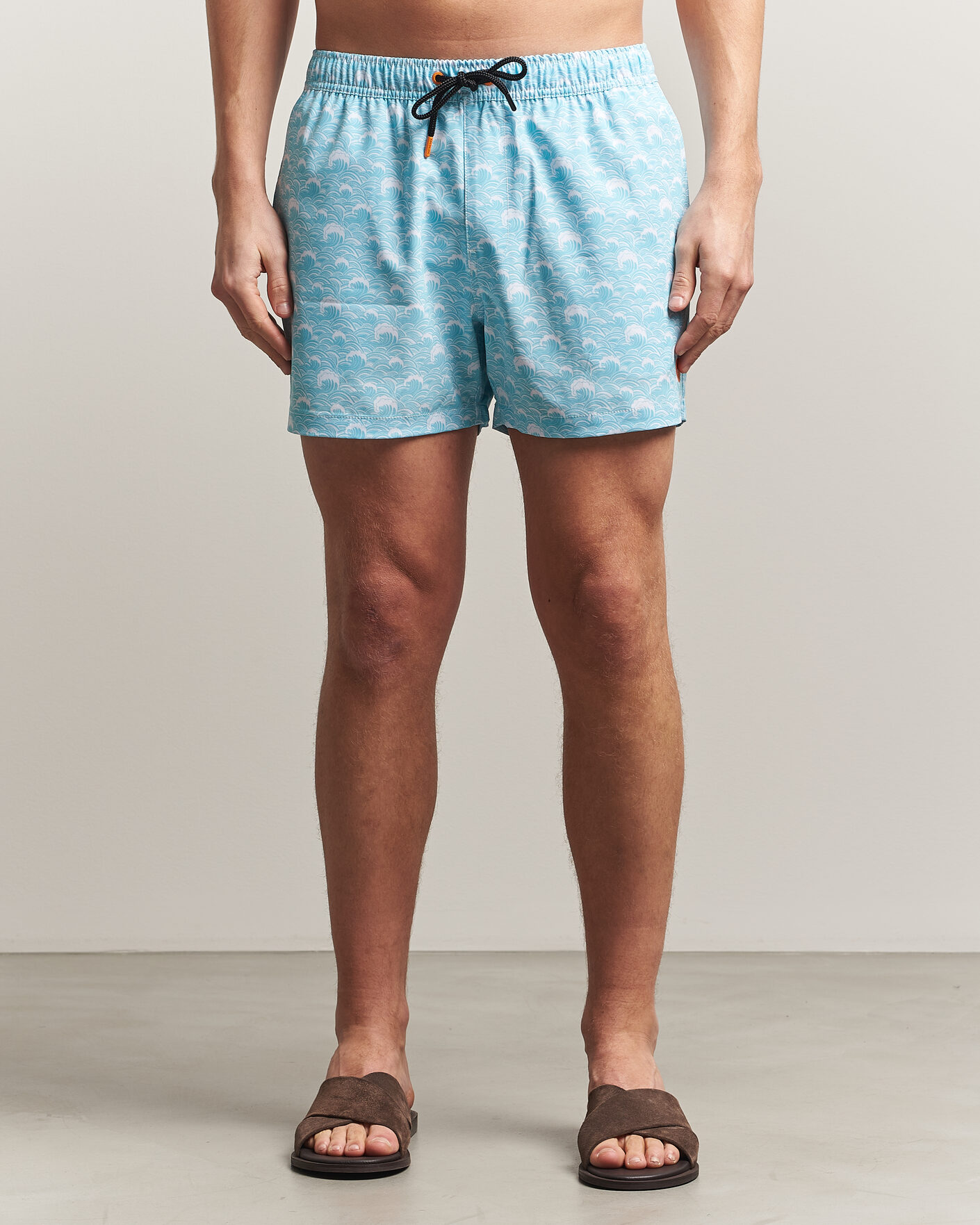 Hombres | Bañadores | Save The Duck | Printed Drawstring Swimshorts Waves