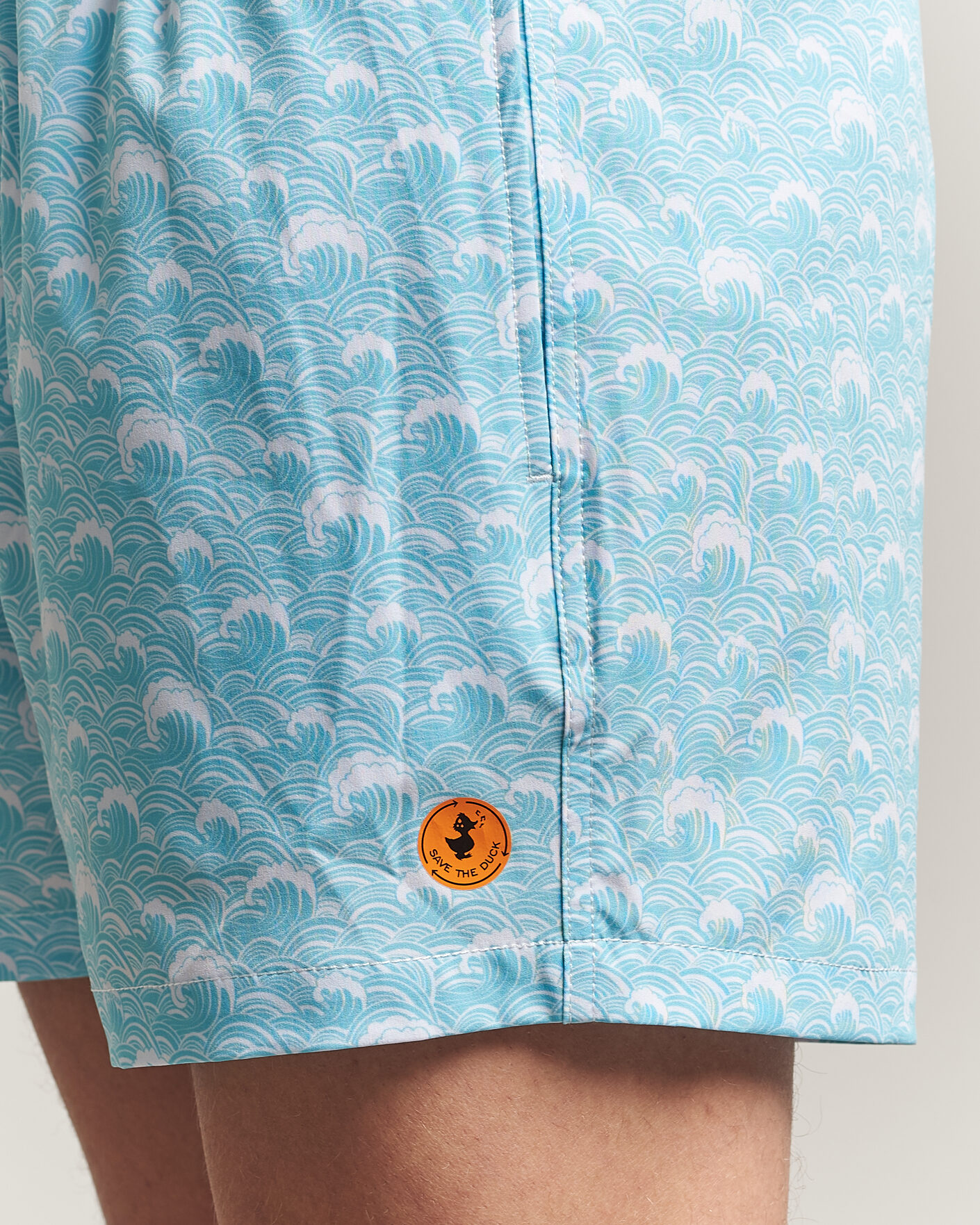 Hombres | Bañadores | Save The Duck | Printed Drawstring Swimshorts Waves
